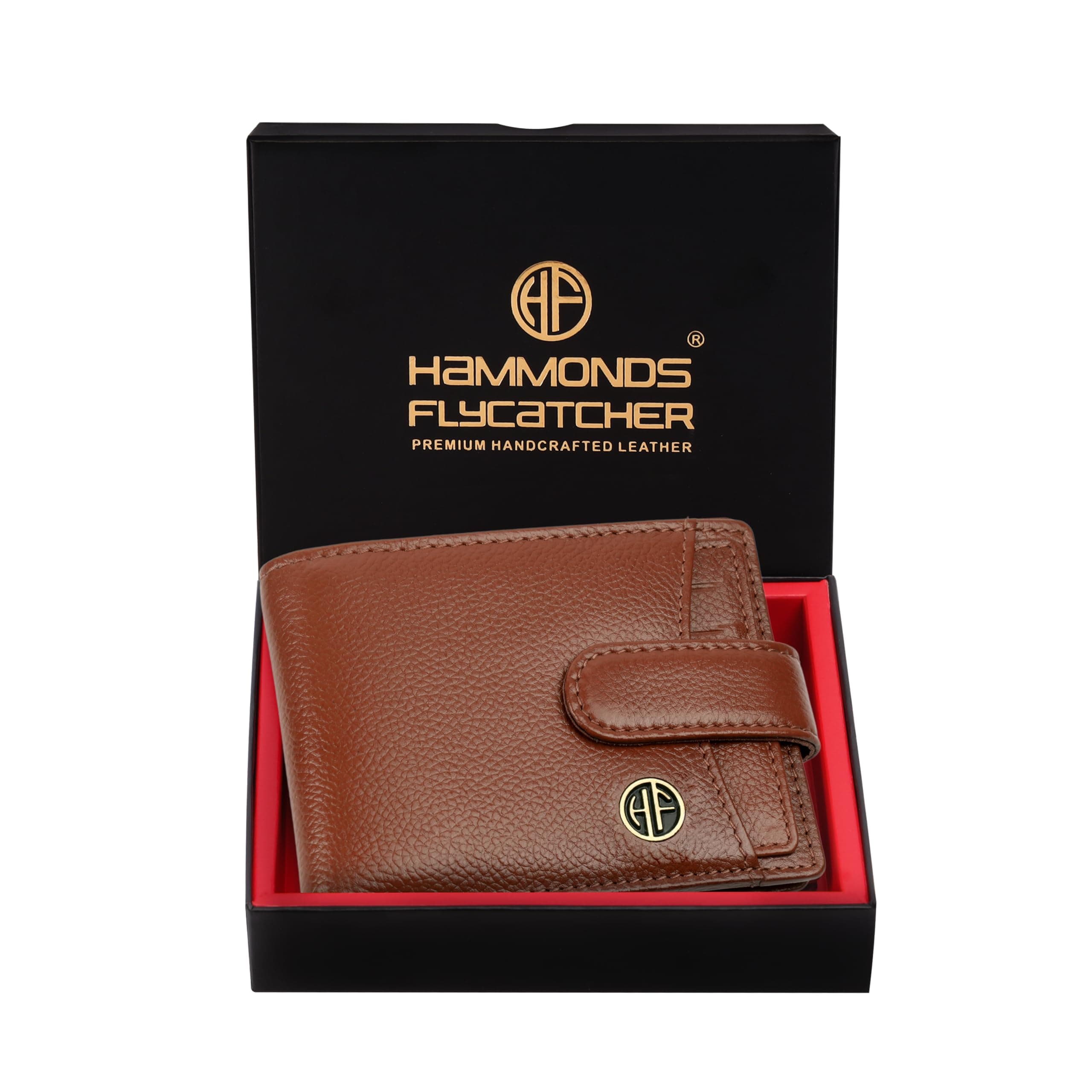 HAMMONDS FLYCATCHER Wallet for Men Leather Original, Mens Wallet, Leather Wallets for Men Stylish, Bi-Fold Wallets for Man, 5 Card Slots, Easy Access Card Slots, Coin Pocket, Gift for Mens - Tan