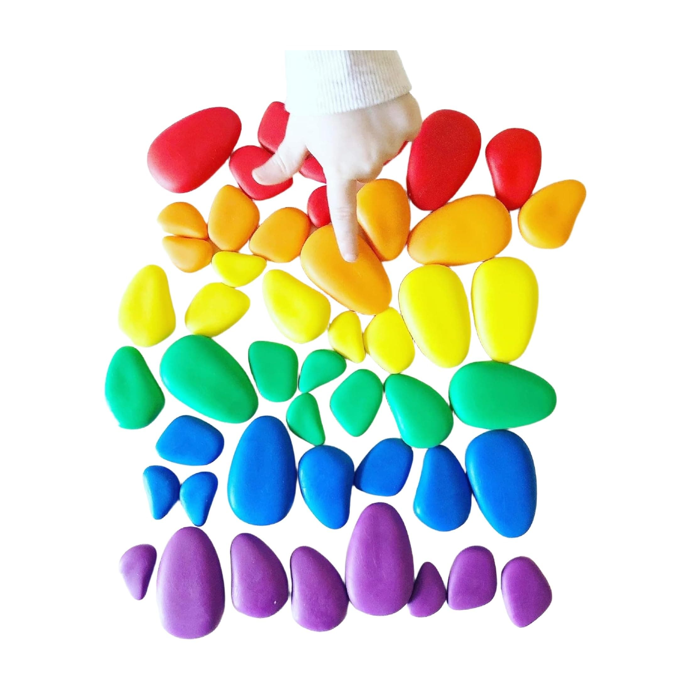 Leafy Tales Rainbow Colored Pebbles 1 kg