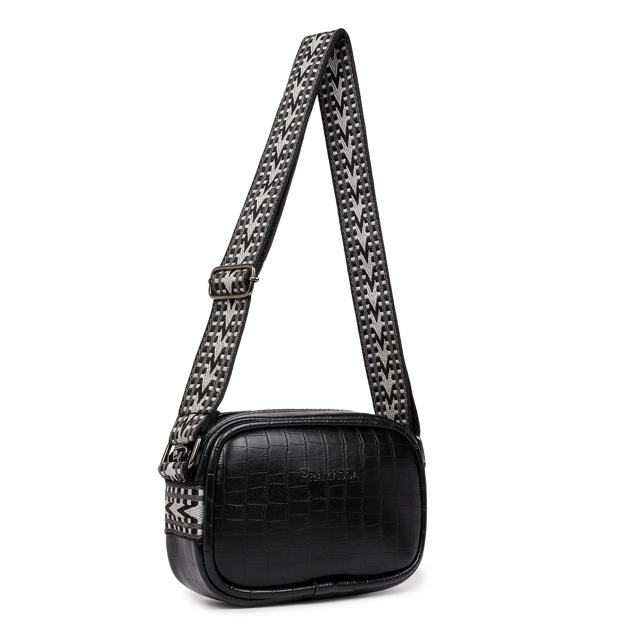Pramadda Pure Luxury Dona Broad Belt Sling bags for women latest | Spacious Sling bag for woman stylish | Side Crossbody Purse Mobile Sling Bag | Gift for women.