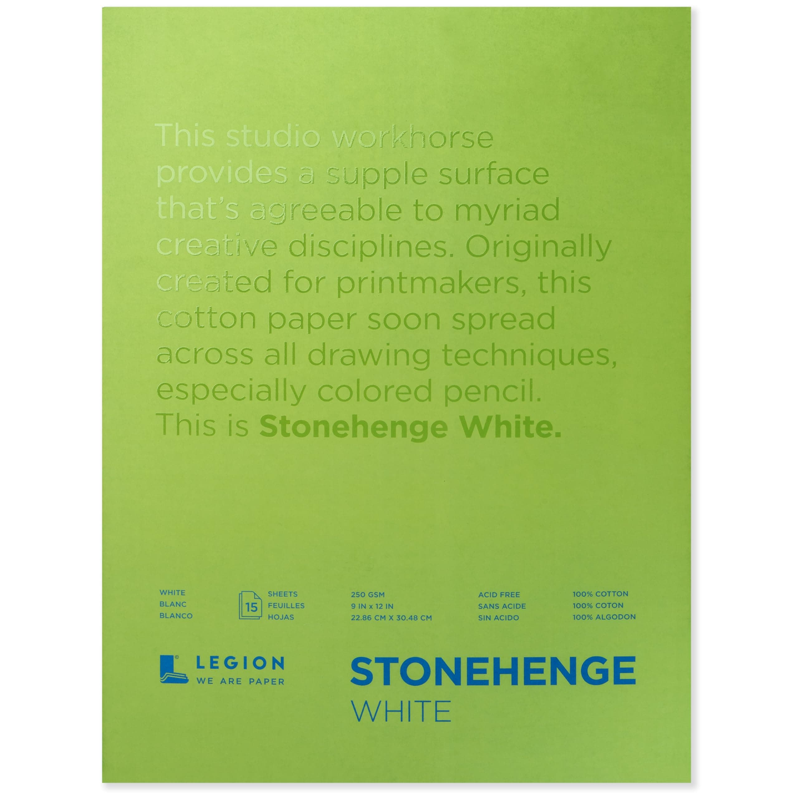 Legion Paper Rising Stonehenge Drawing Pads (9 x 12 Inches) -15 Sheets