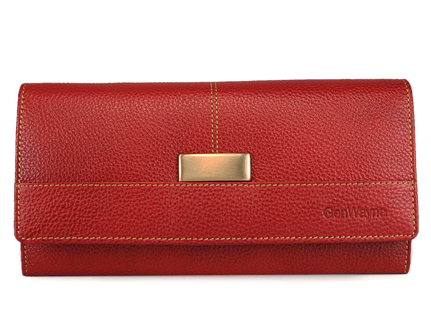 GENWAYNE Leather Wallet for Women Ladies Purse Handbag Clutch Bags