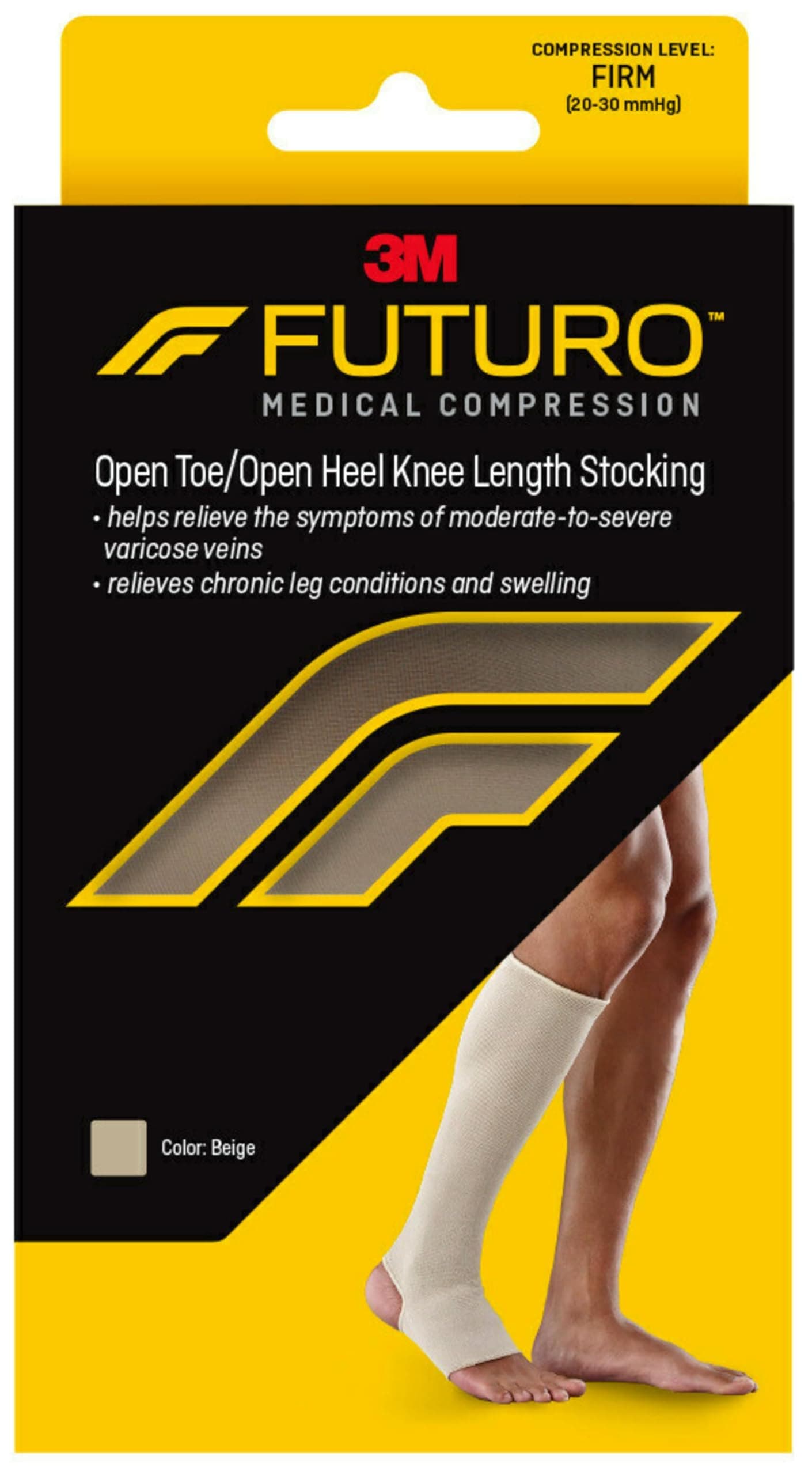 Futuro Therapeutic Open Toe/Open Heel Knee Length for Men and Women, Large