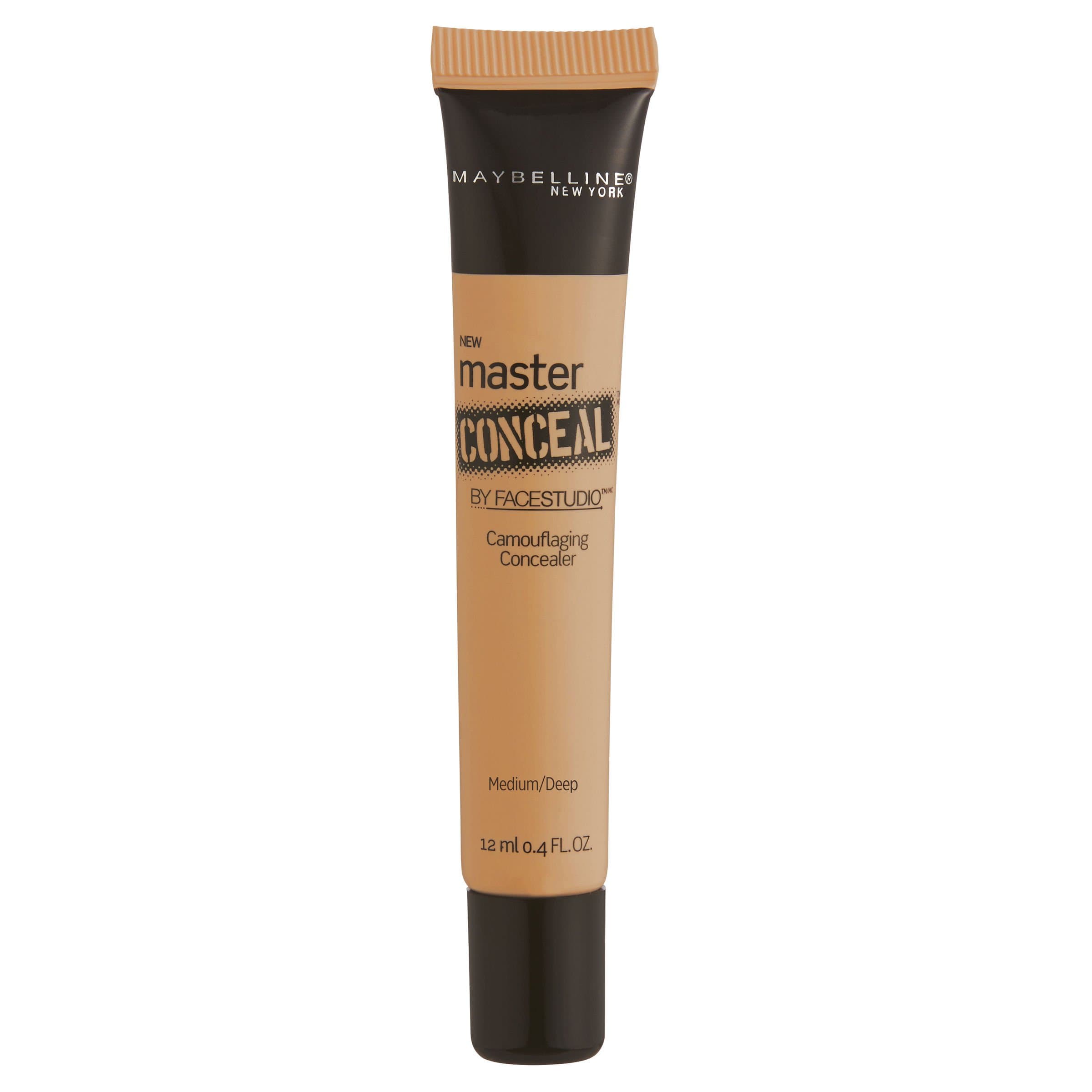 Maybelline New York Facestudio Master Liquid Full-Coverage Matte Conceal Makeup For All Skin Types, Medium/Deep, 0.4 Fl. Oz.