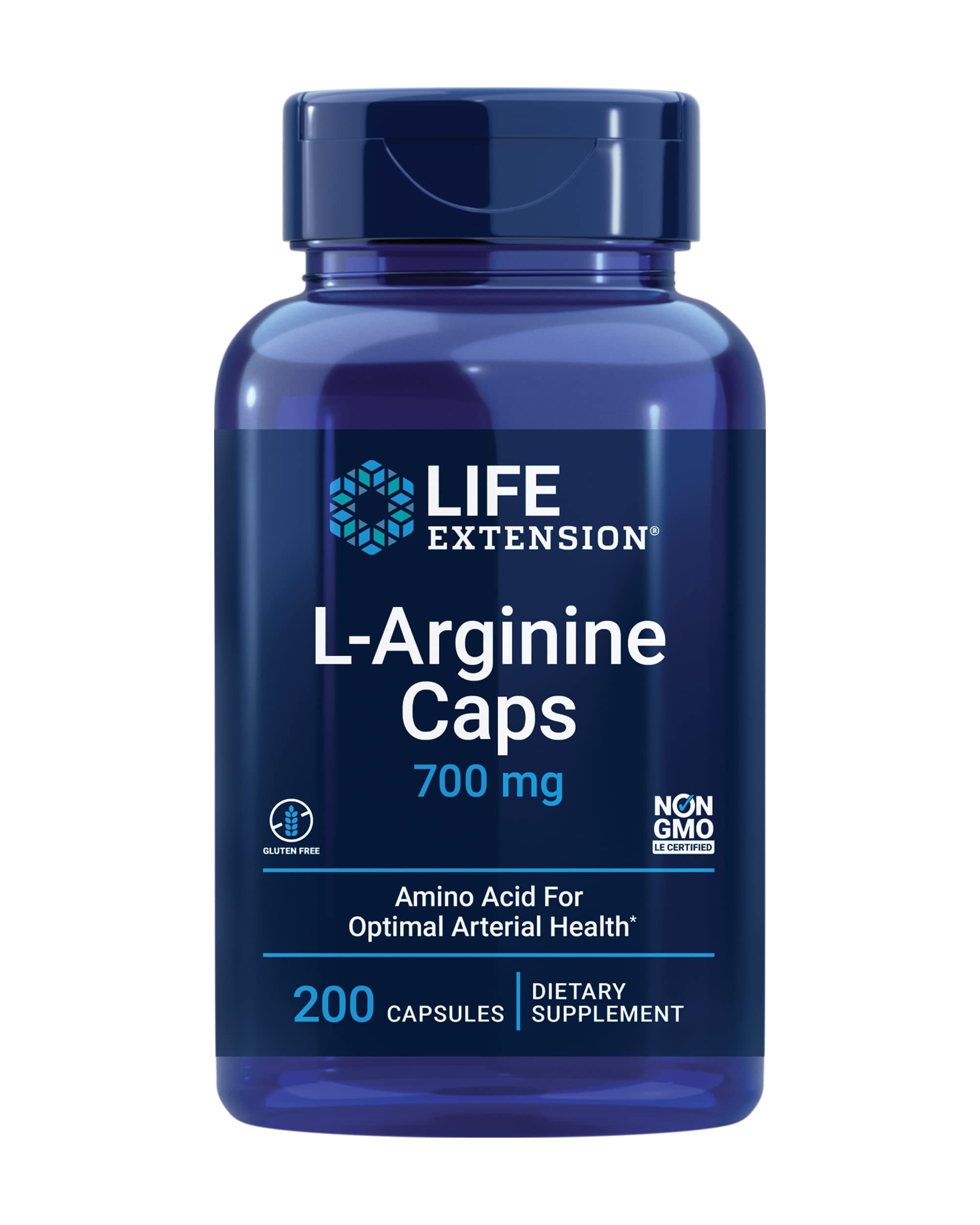 Life Extension Arginine Capsules, 700 mg, 200 Count