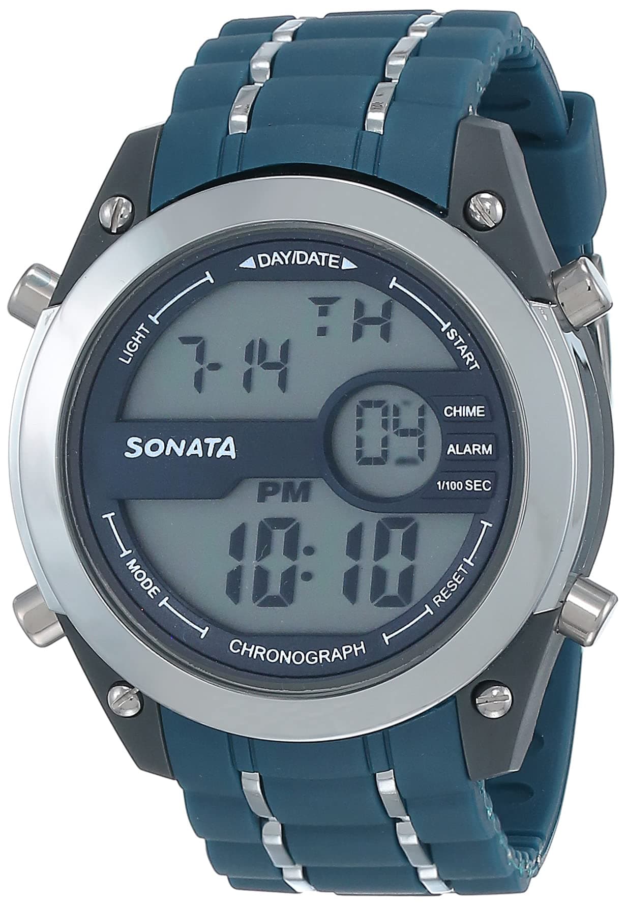 SF Digital Dial Blue Navy Plastic Strap Watch for Men - NT77034PP03