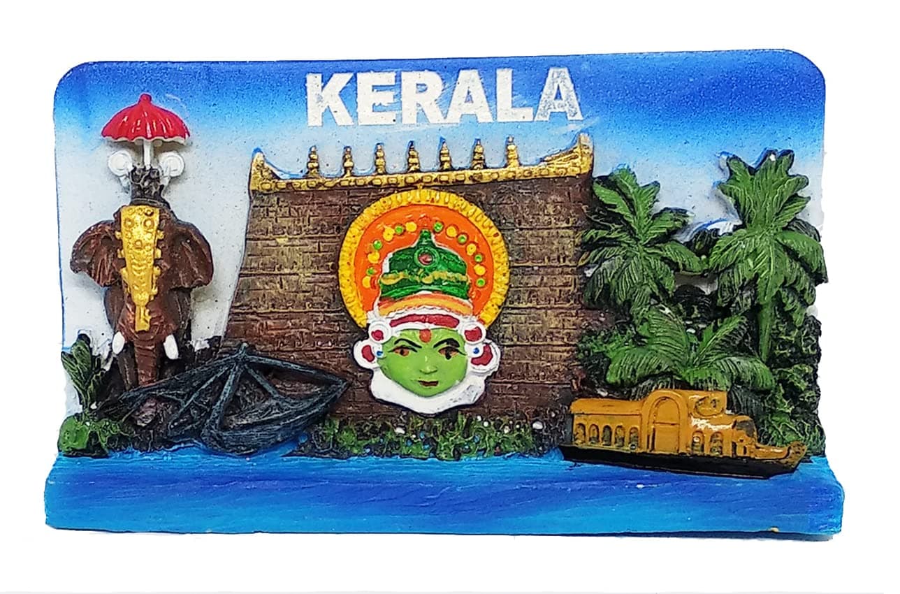 Temple Trees Kerala Panorama Fridge Magnet - TSC 3011