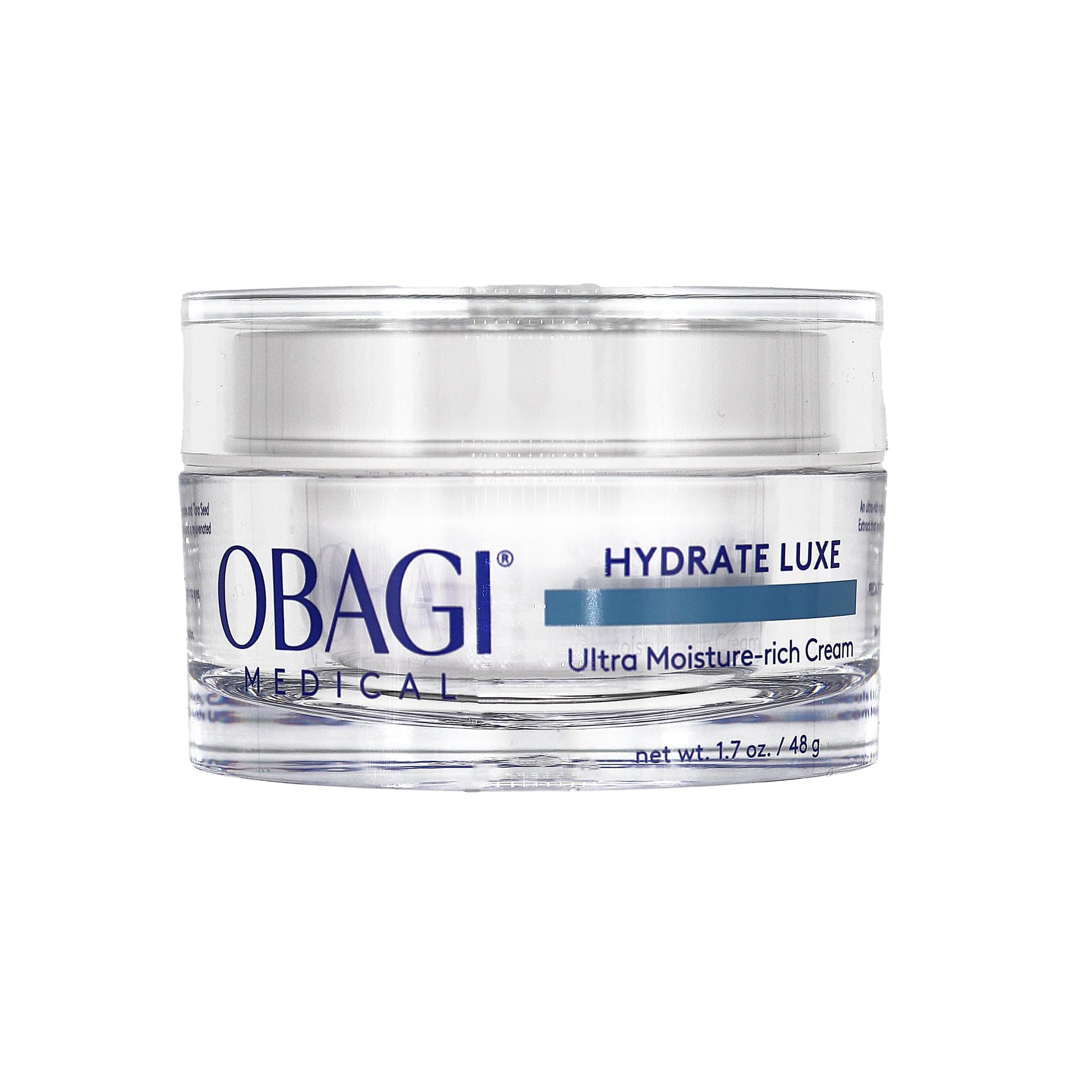 Obagi Medical Obagi Hydrate Luxe Ultra-Rich Facial Moisturizer Non-Comedogenic with Tara Seed Extract and Biomimetic Peptides Intensive Night Face Cream for Dry, Sensitive or Aging Skin 1.7 oz.