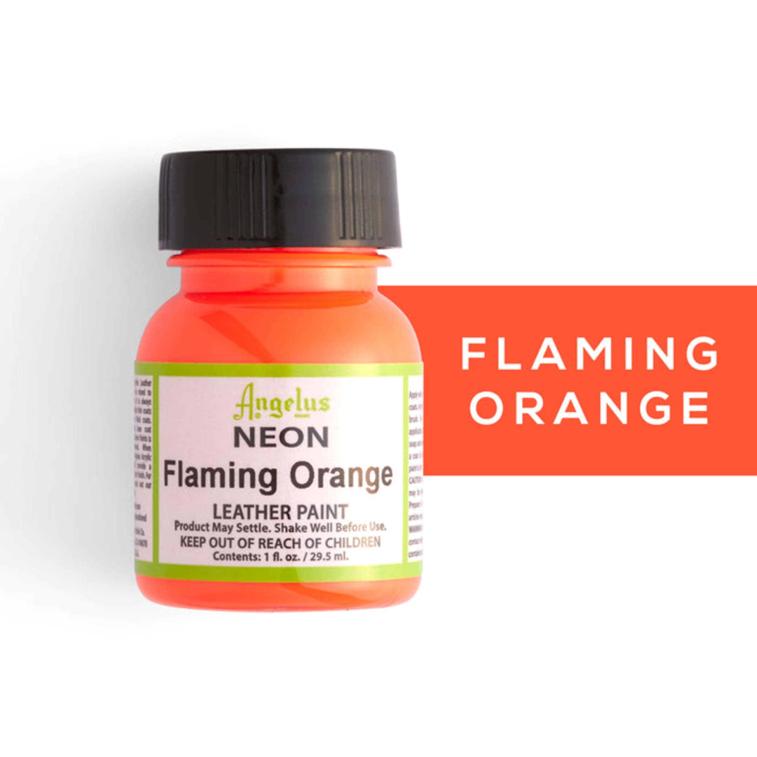 Angelus Angelus Leather Paint 1 Oz Neon Flame Orange