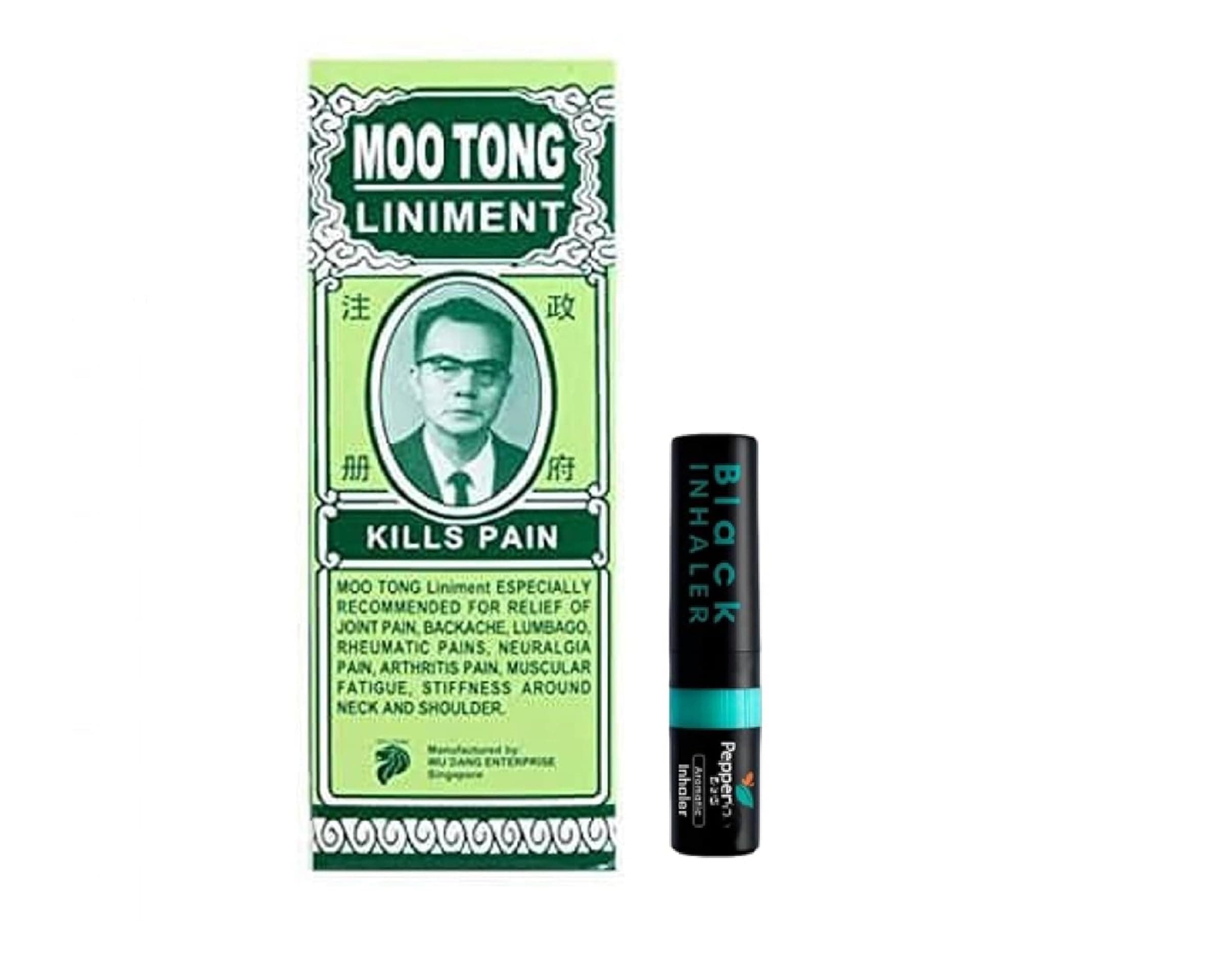 Hani Po™ Moo tong Liniment 60g + Pepepeermint black inhaler - 2 in 1 - Singapore Product