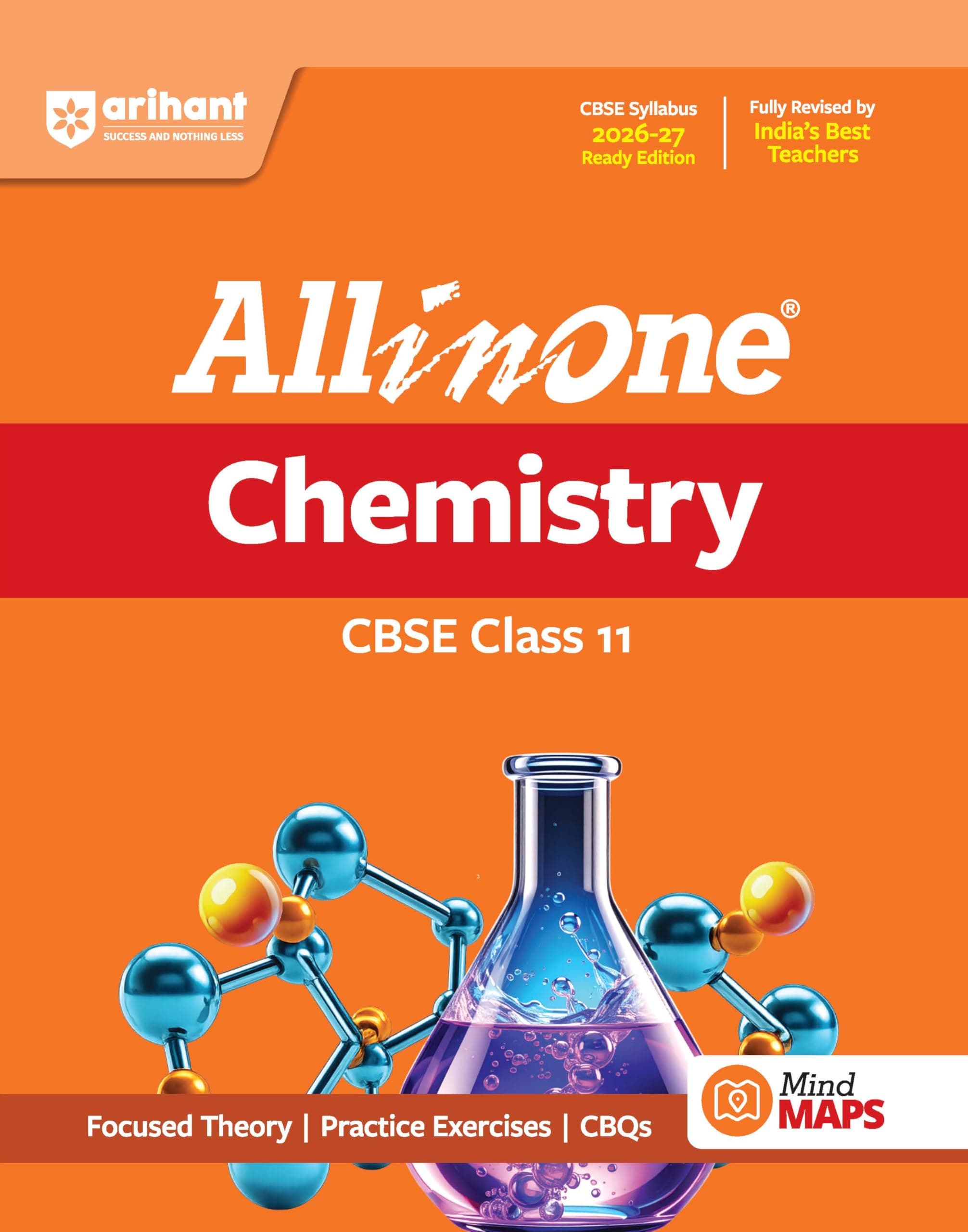 Arihant All in One Chemistry Class 11 for CBSE Exam 2026-27 | NCERT Based Complete Theory, Practice Exercises, CBQs, A-R, Sample Papers & Mind Maps | Revised Edition as per Latest Syllabus