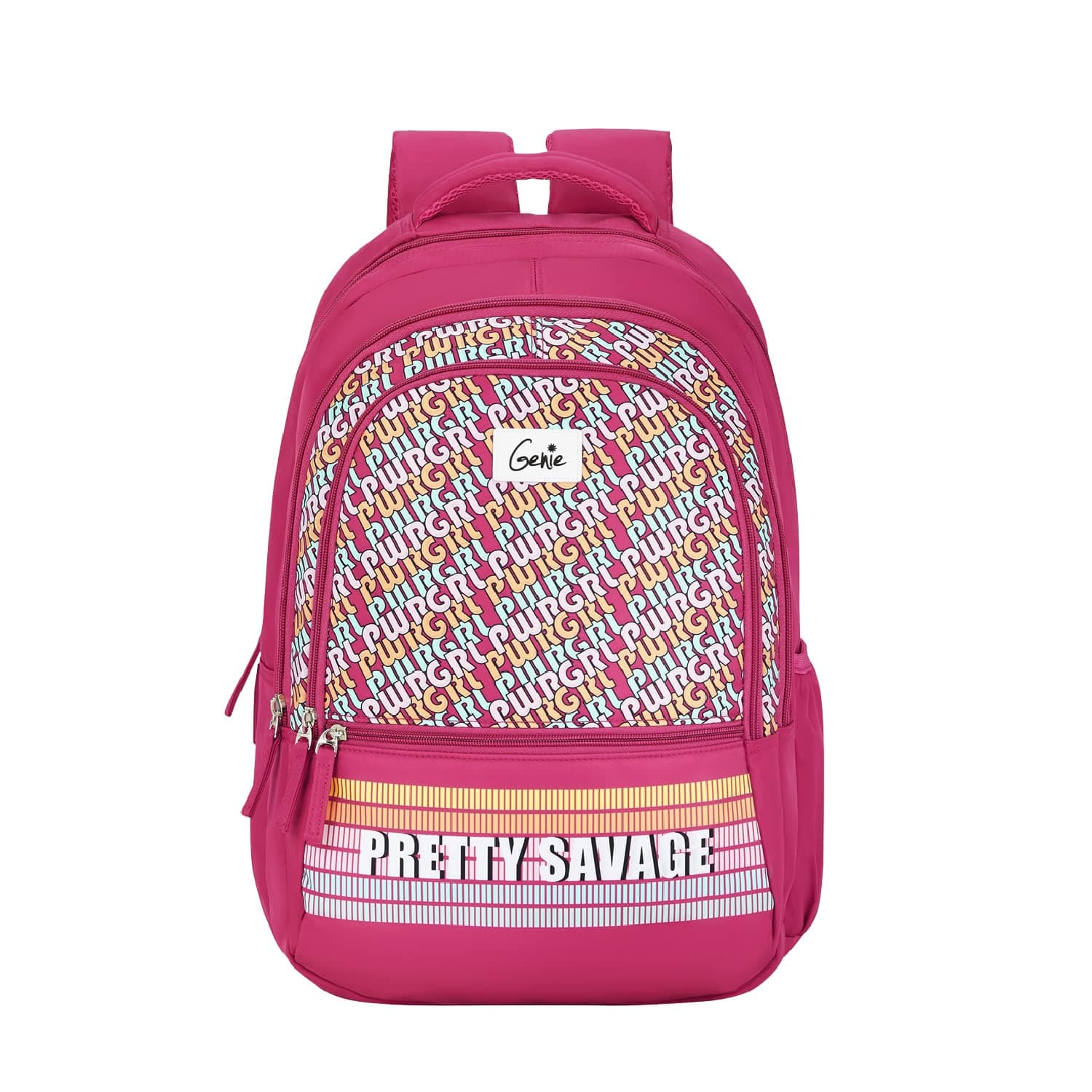 Genie Girlpower Laptop Backpack for Girls (36L) | Stylish Office, College & Travel Laptop Backpack | Multi-Compartment, Padded Laptop Sleeve, Ergonomic Straps | Pink