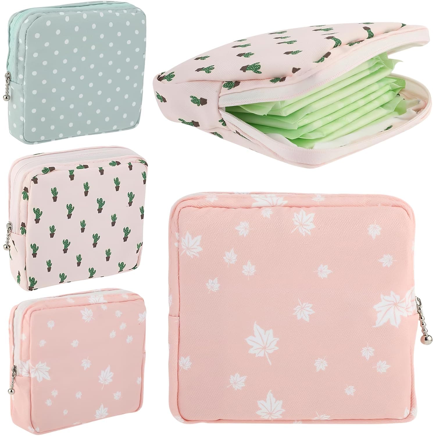 Homeaura Sanitary Pad Pouch for Women - Hygienic, Compact, Reusable Fabric Hygienic Storage | Portable Design | Reusable Cotton | Multi-Use Organizer | Lightweight Carry