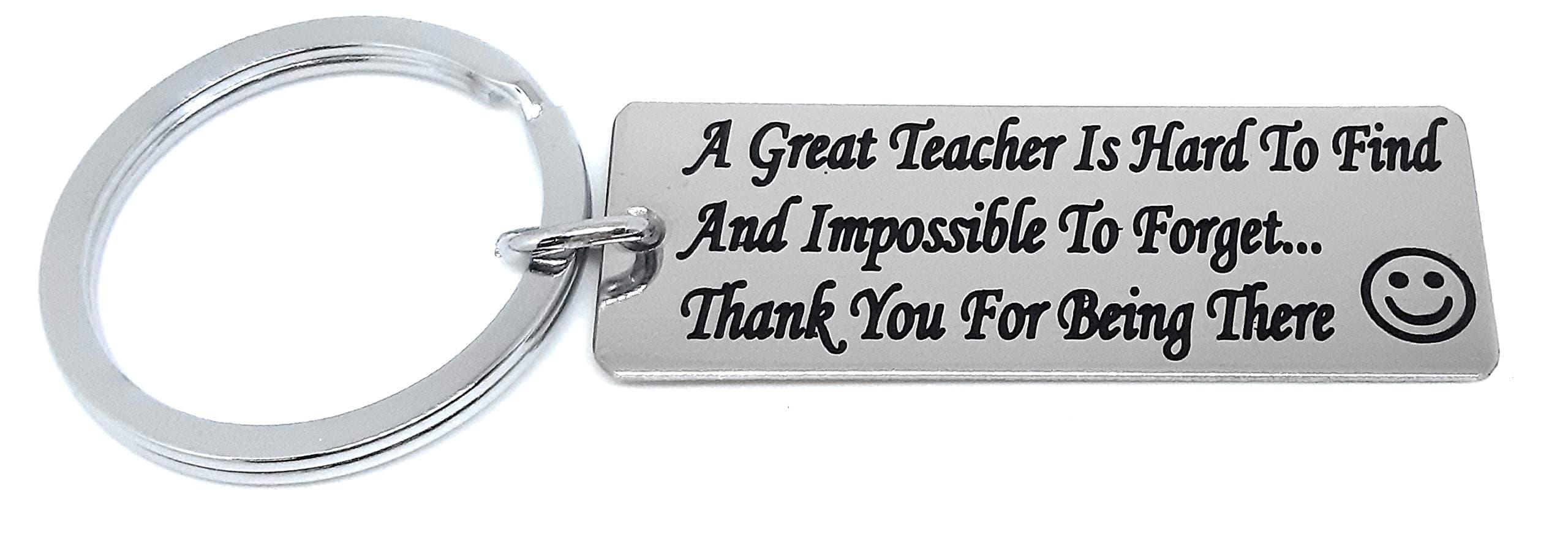 Aura A Great Teacher Is Hard To Find Appreciation Gift For Professor Teachers Day Stainless Steel Silver Key Chain