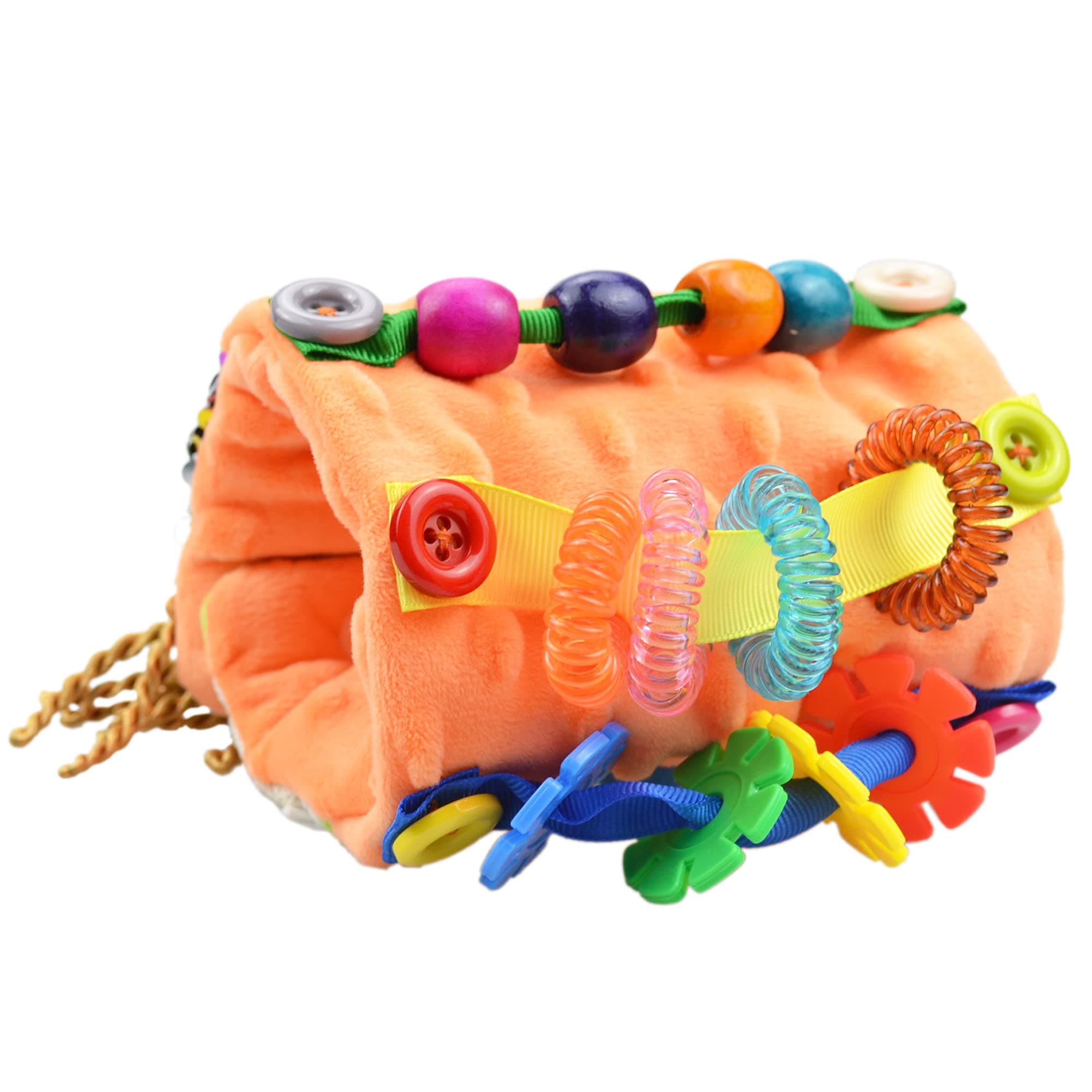 Welsoon Fidget Wrist Cuff for Alzheimer's, Dementia & Autism - Adult Therapy Tool - Sensory Pillow with Textures & Activities - Welsoon