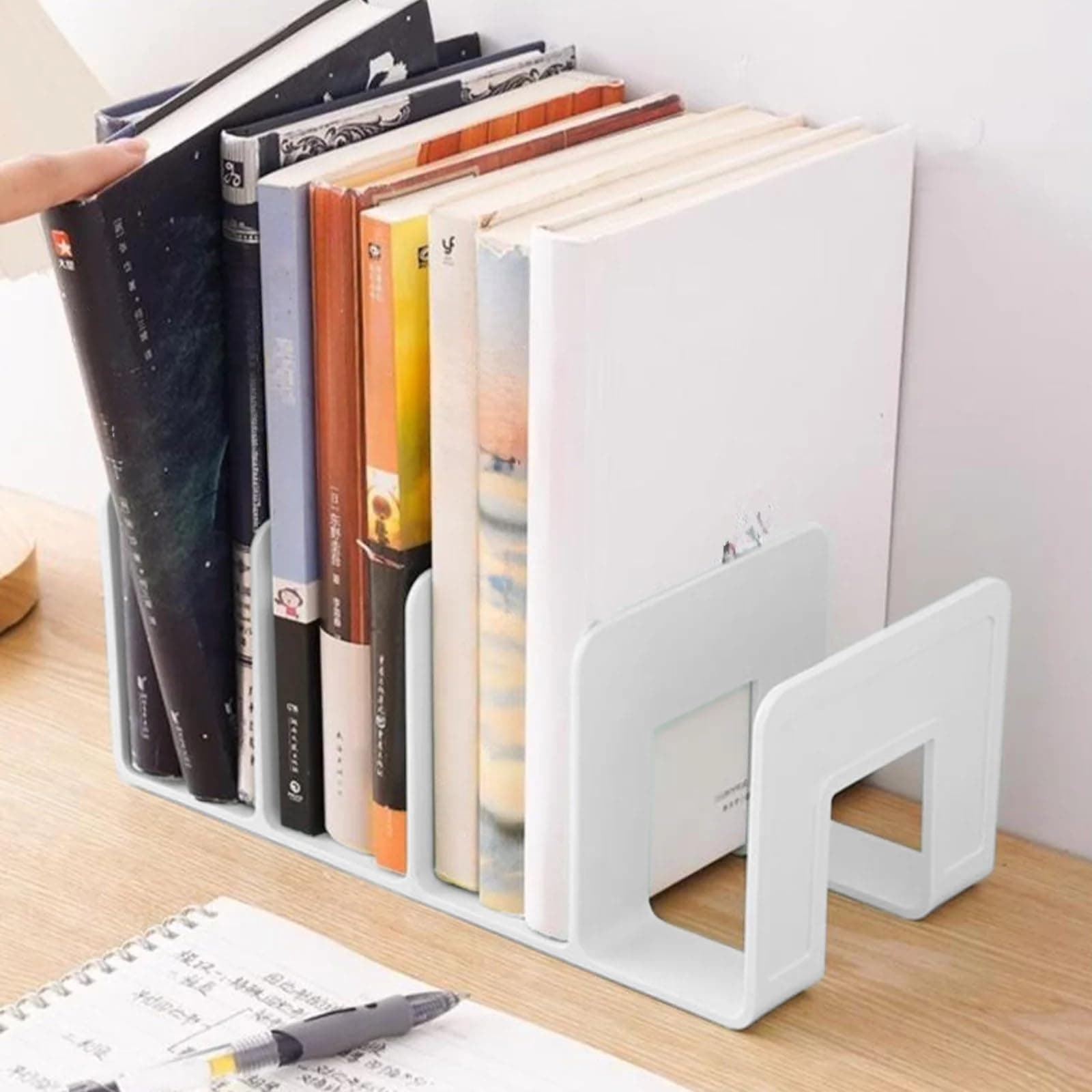 Apexx Book Stand & Holder for Students | Desktop Document Storage Rack for Office & Study Table | 1Pc Sturdy Book Organizer for Reading, Files, Textbooks & Notes