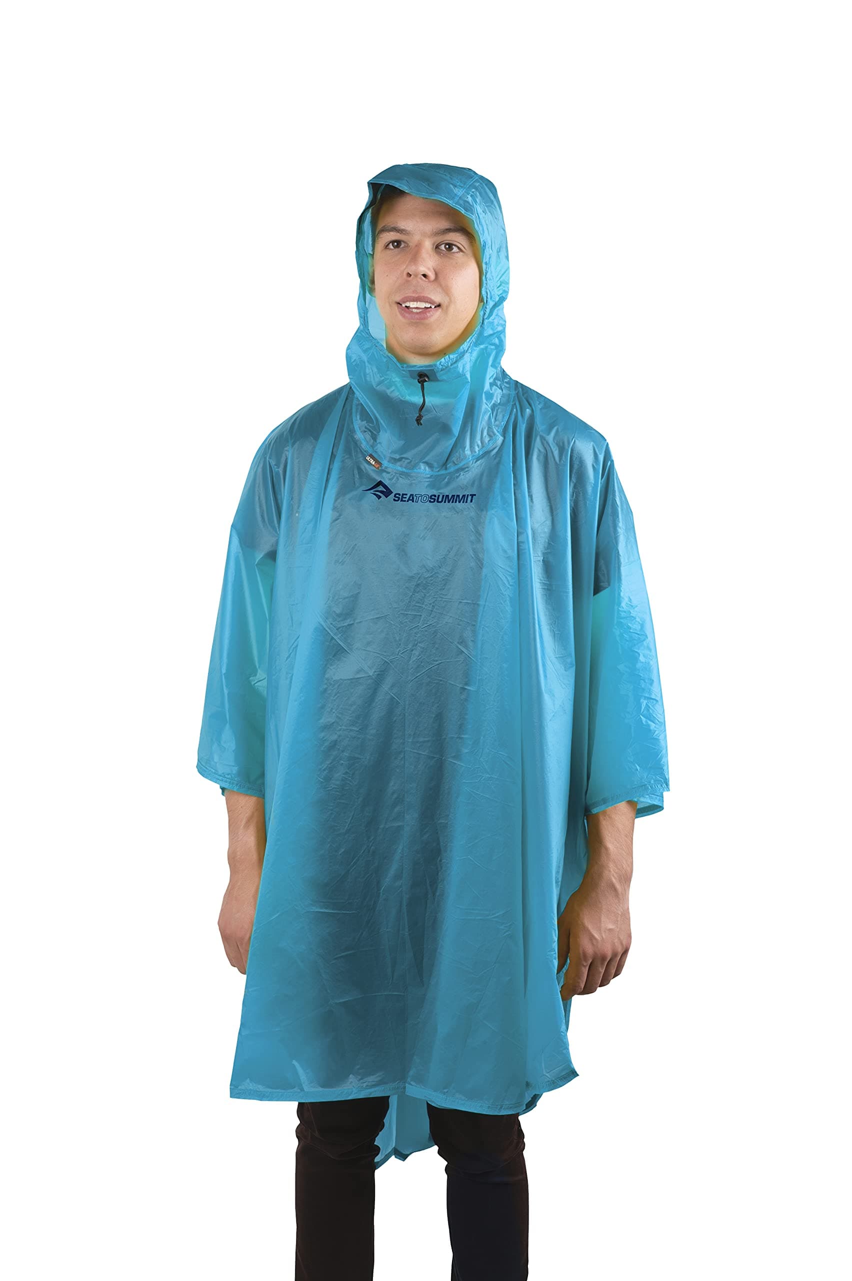 Sea to Summit Ultra-SIL Nano Poncho Raincoat and Pack Cover Pacific Blue - One Size