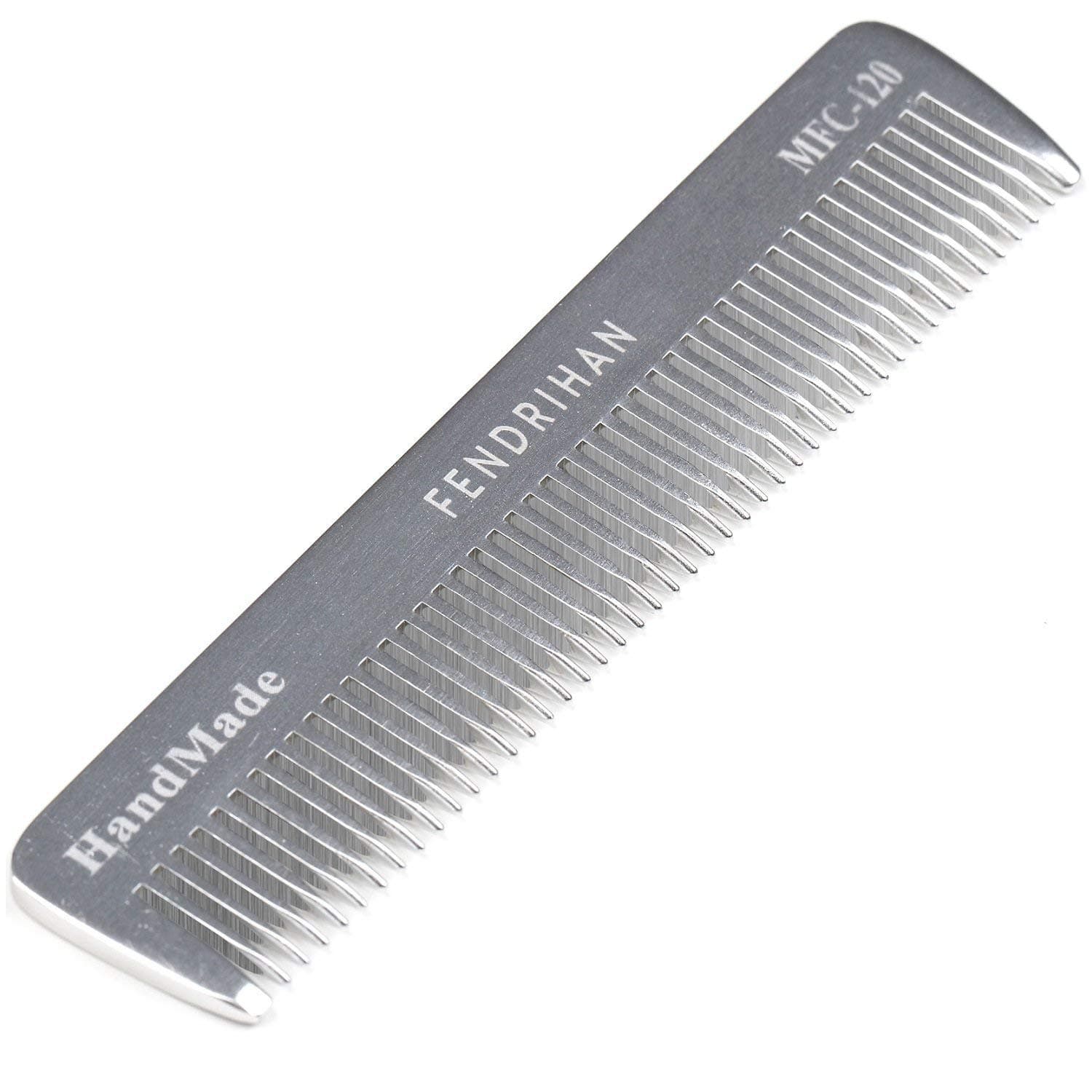 Fendrihan Metal Fine Tooth Pocket Comb (4.6 Inches)