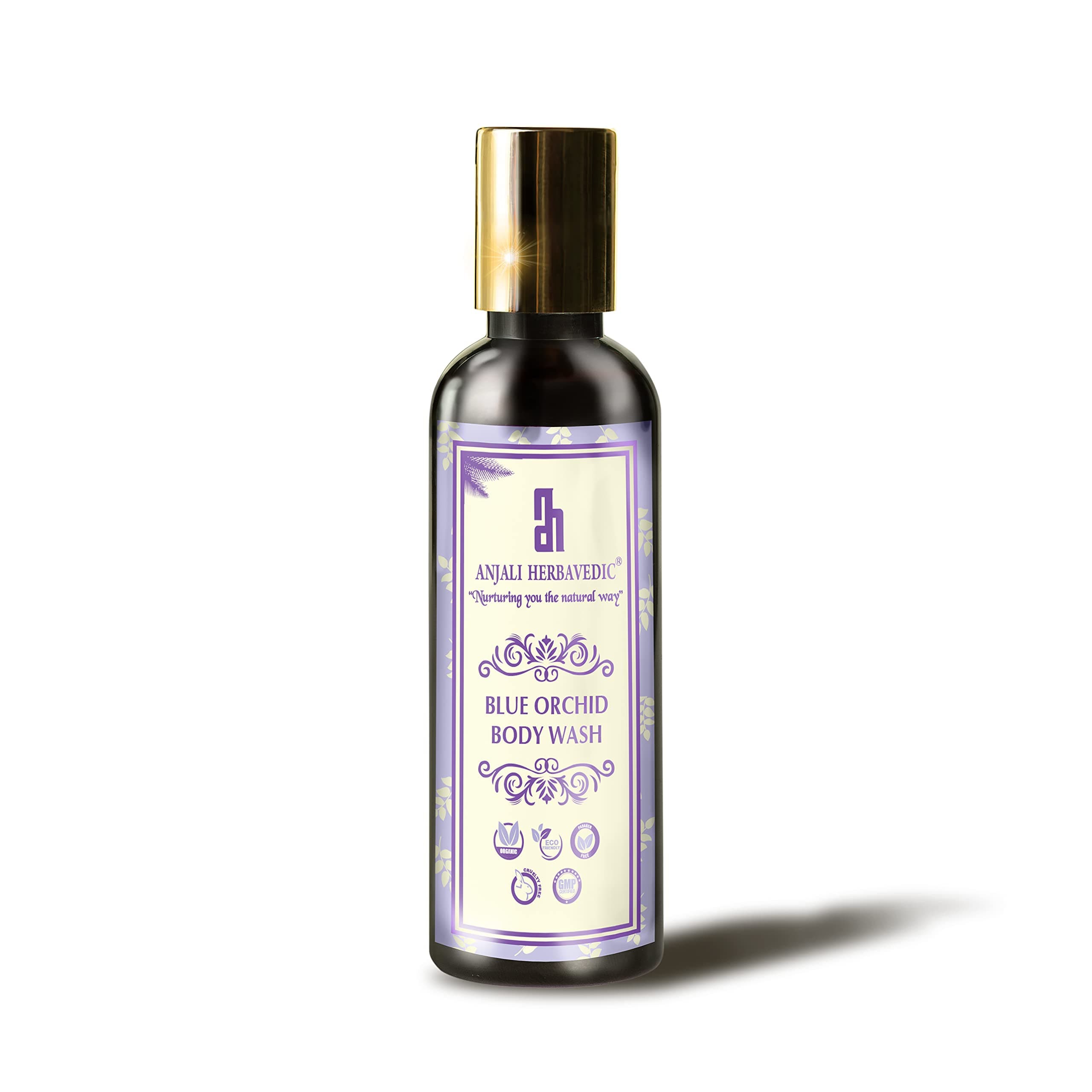 ANJALI HERBAVEDIC Blue Orchid Unisex Body Wash For Deep Cleansing, Hydrating & Soothing Skin (100 ML)