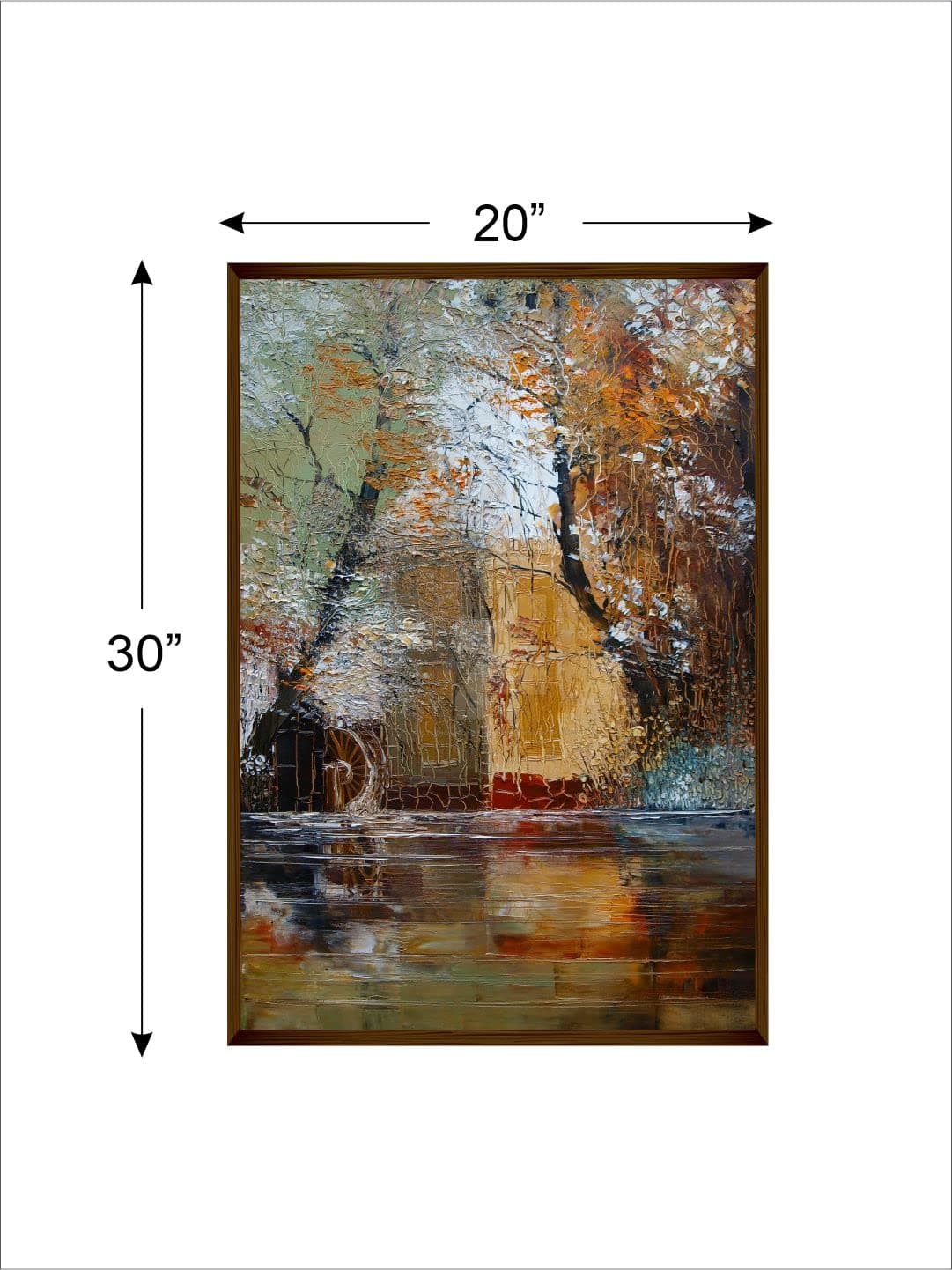 Artsense premium canvas wall painting for living room, bedroom, office - art print with frame for wall decoration- 20x300 inches (75x75 cm)