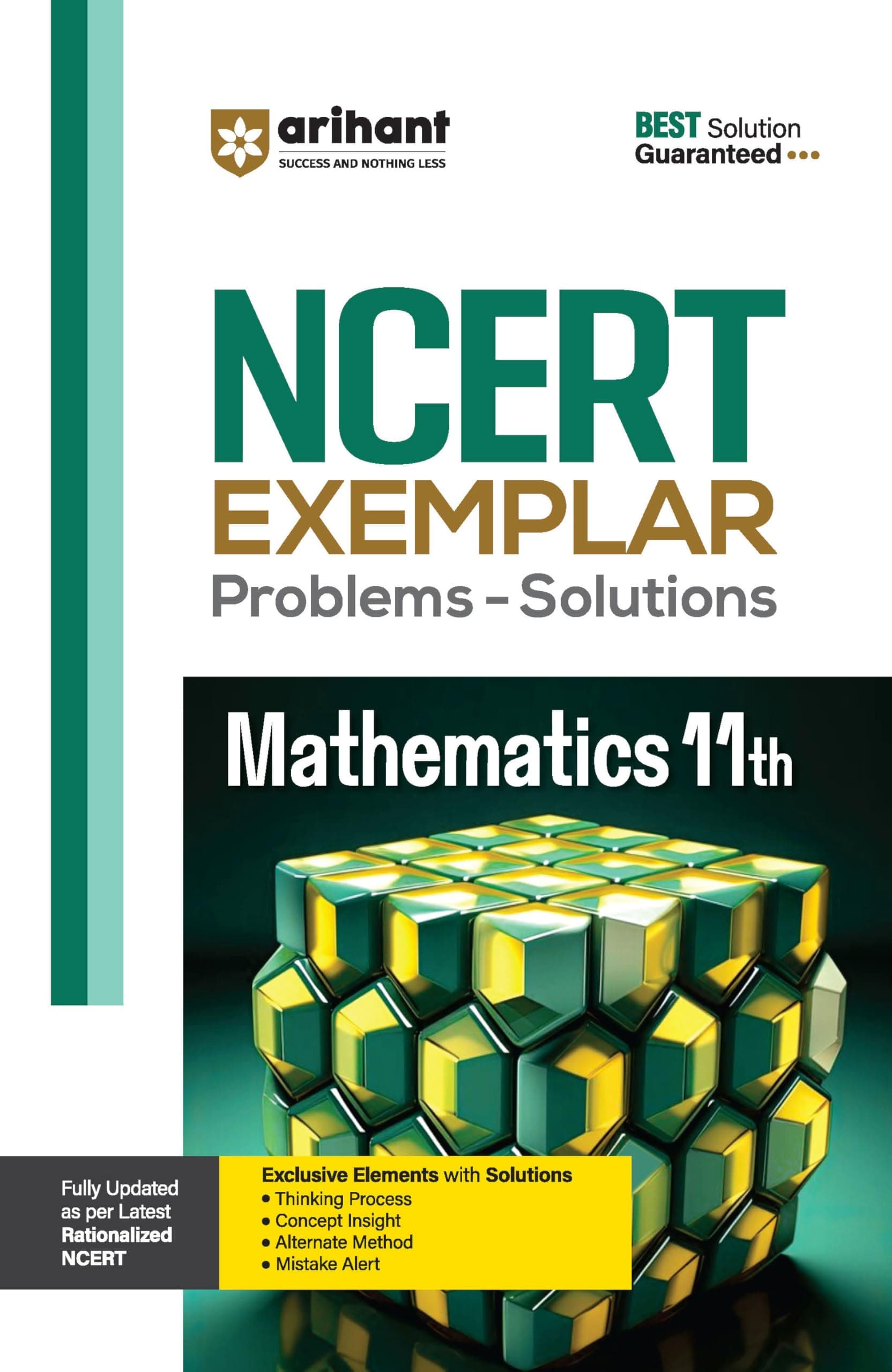 Arihant NCERT Exemplar Mathmatices 11th Latest Rationalized Edition | Problems & Solutions with Exclusive Elements | Thinking Process, Concept Insight, Mistake Alert | For Exam 2025-26