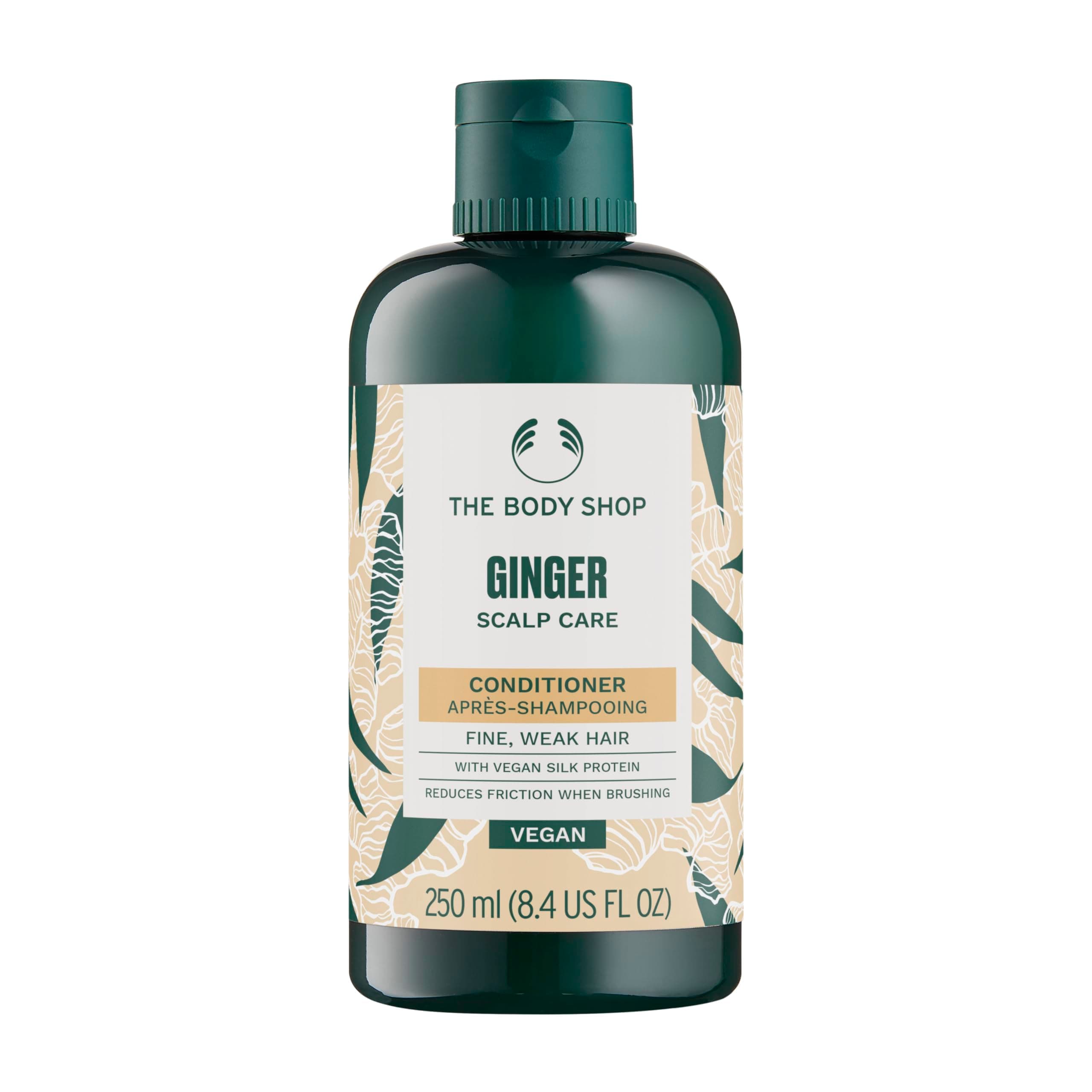 The Body Shop Vegan Ginger Conditioner for Dry Scalp and Weak Hair with Silk Protein 250 ml