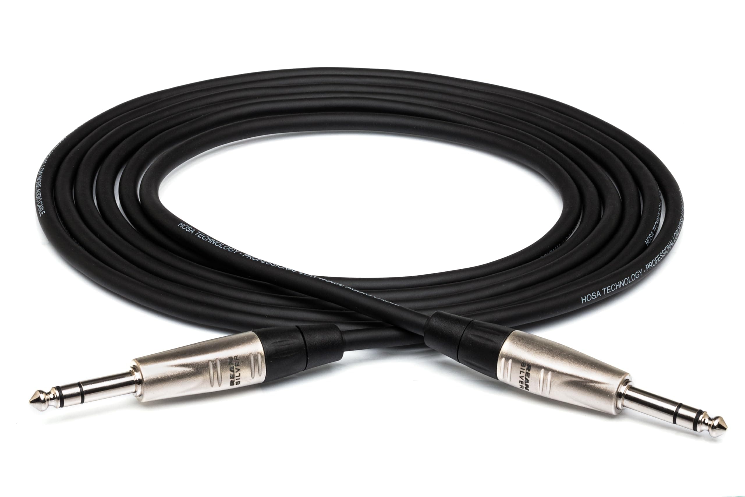 Hosa HSS-010 REAN 1/4 inch TRS Pro Balanced Interconnect Cable, 10 feet(Black)