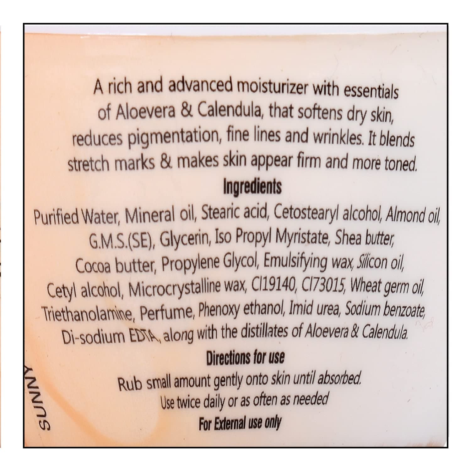 Sunny Cocoa Butter Cream Extracted from Rich Cocoa Beans to Soften Dry Skin, Reduces Pigmentation, Dark Spots, Scars, Fine Lines & Wrinkles | Makes Skin More Toned | For Women & Men 125gm(Pack of 1)