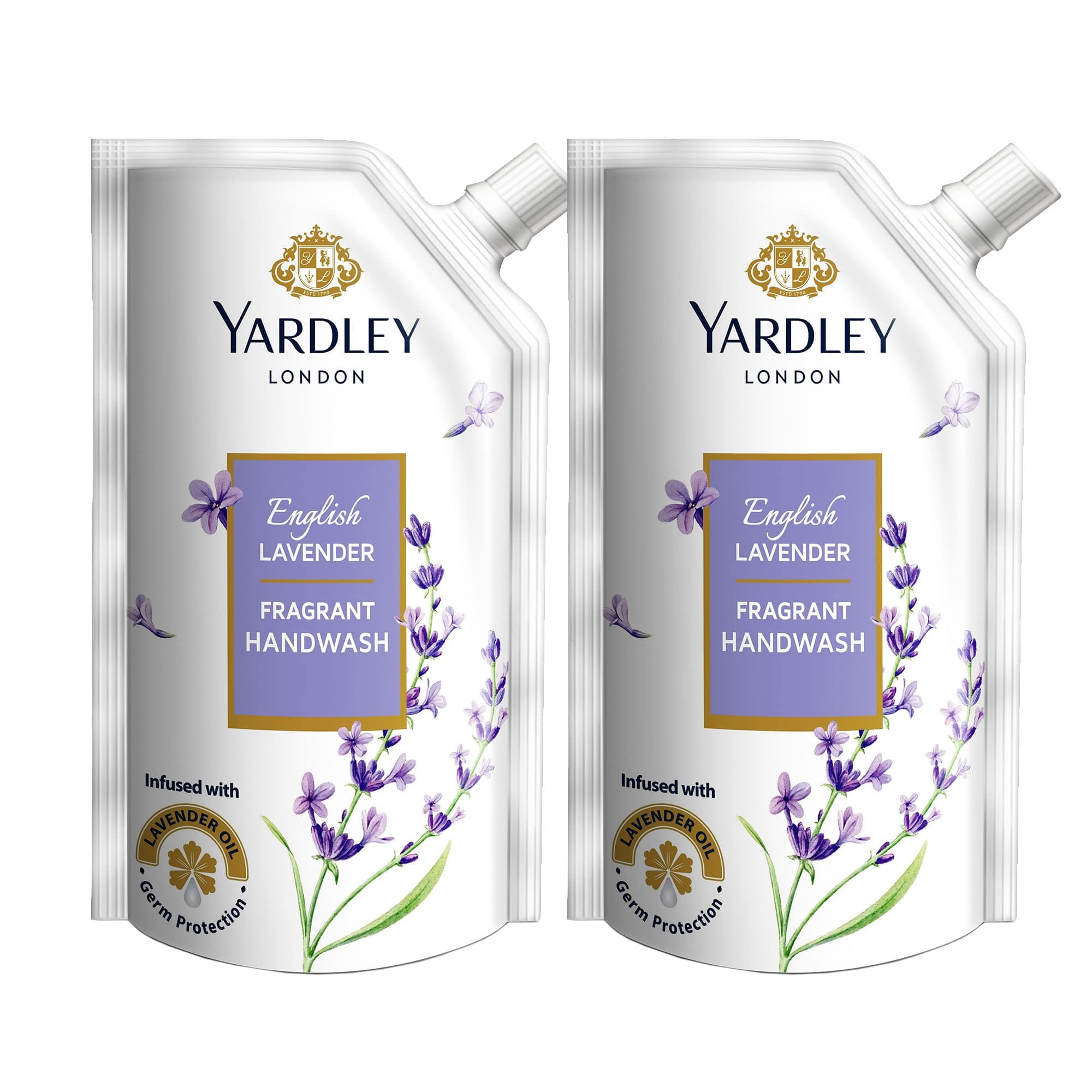 Yardley English Lavender Fragrant Handwash Refill Pouch, 750ml(Buy 1 get 1 free)