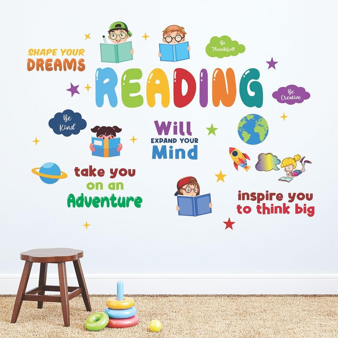 CVANU Positive Quote Printed on Vinyl Self-Adhesive Wall Sticker for Wall Decoration_cv2