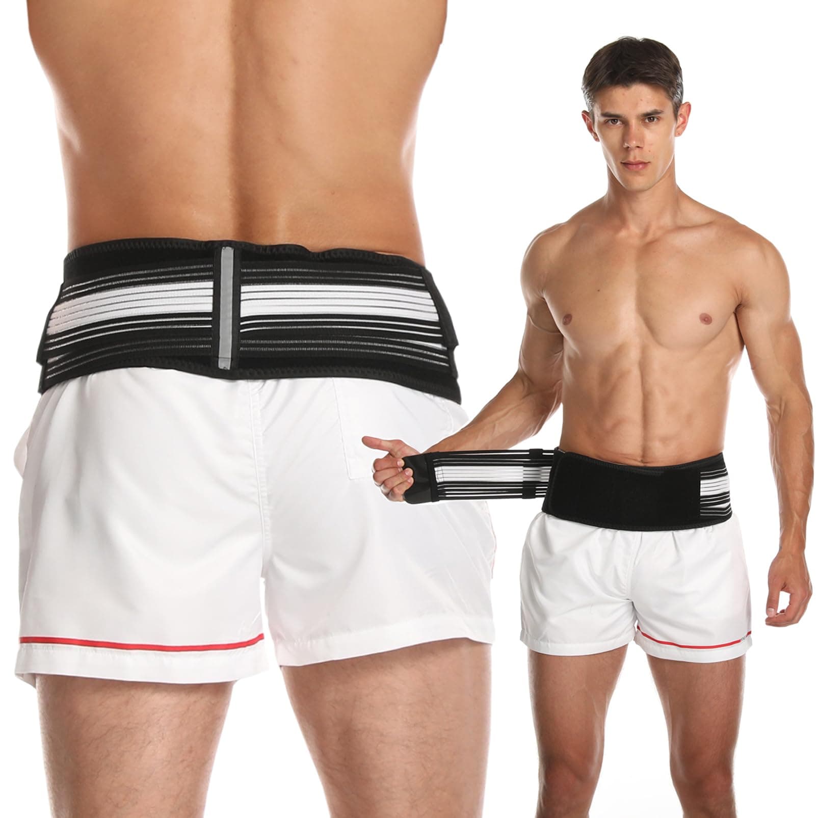 Paskyee Samaaroh Sacroiliac Hip Belt for Men and Women That Alleviates Sciatic, Lower Back Pain, Back Brace Provides SI Joint Pelvic Support Nerve Compression & Stability