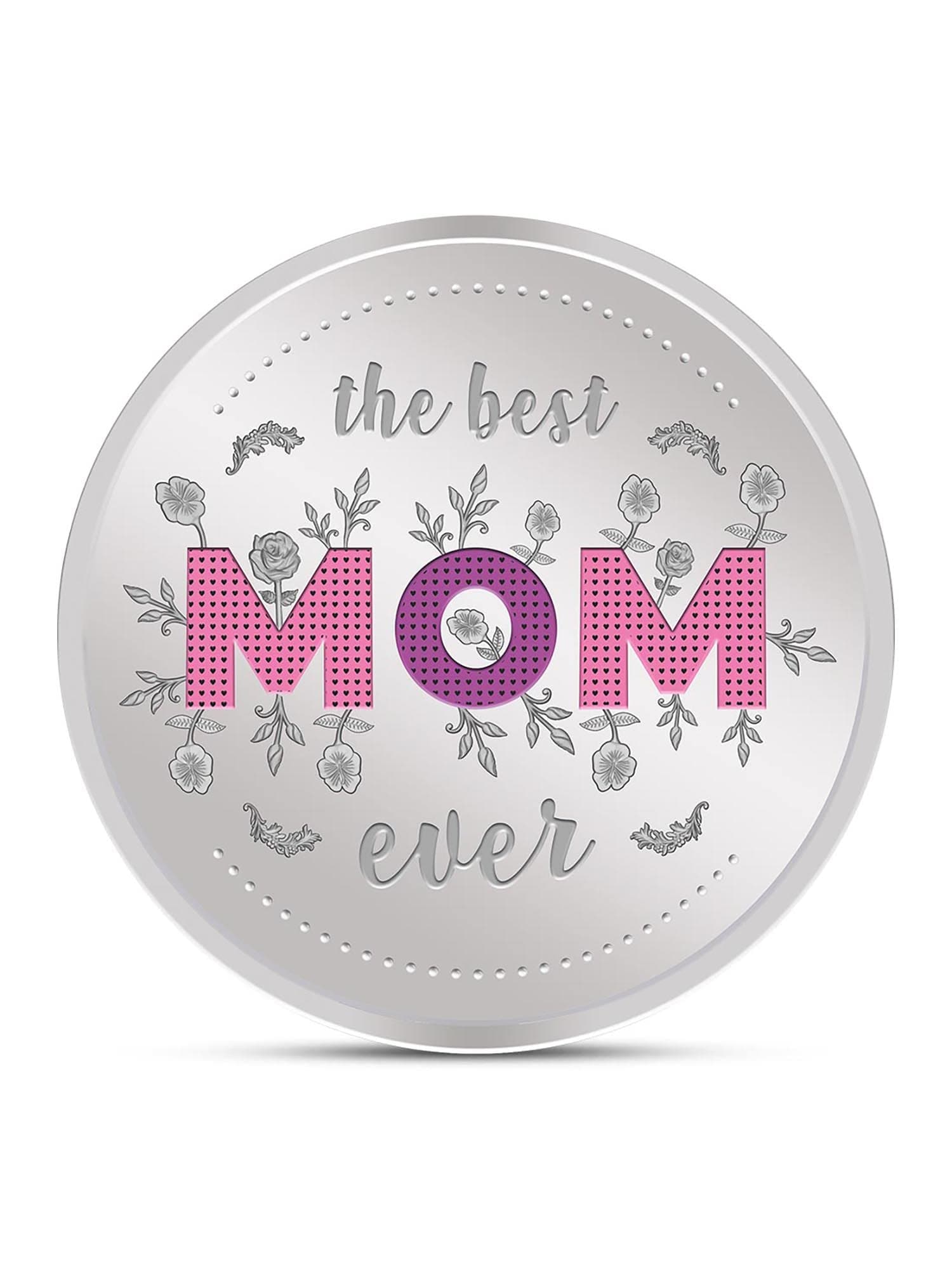 Kundan 20G (999.9) Best Mom Ever Silver Coin