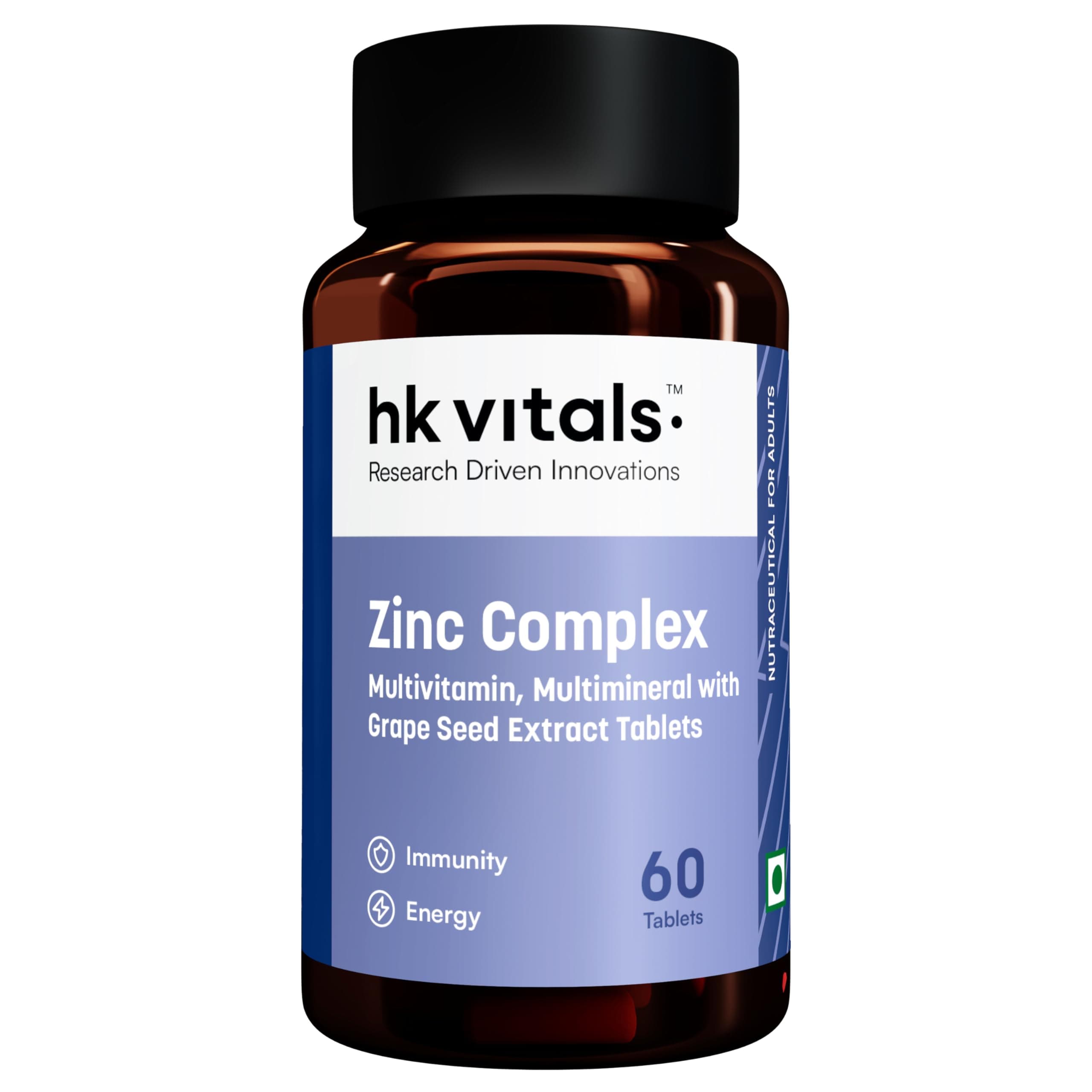 hk vitals Zinc Supplements, 60 Tablets