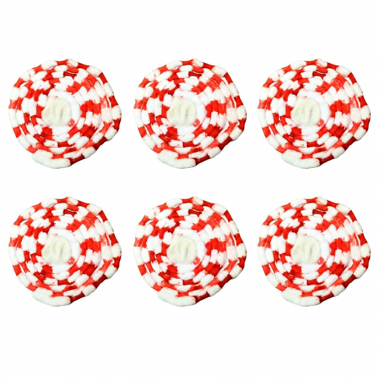 Pooja Ghar Cotton Red Vastram for God Cloth for God Statue Idol Photo Cotton Vastra Pack of 6
