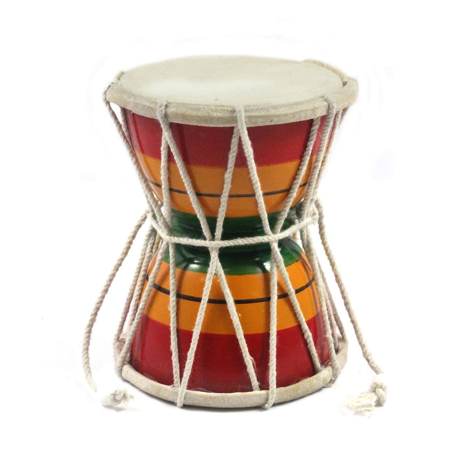 India Meets India Handmade Classical Music Instrument for Religious and Traditional Crafted Lord Shiva 5 Inch Damaru/Damroo