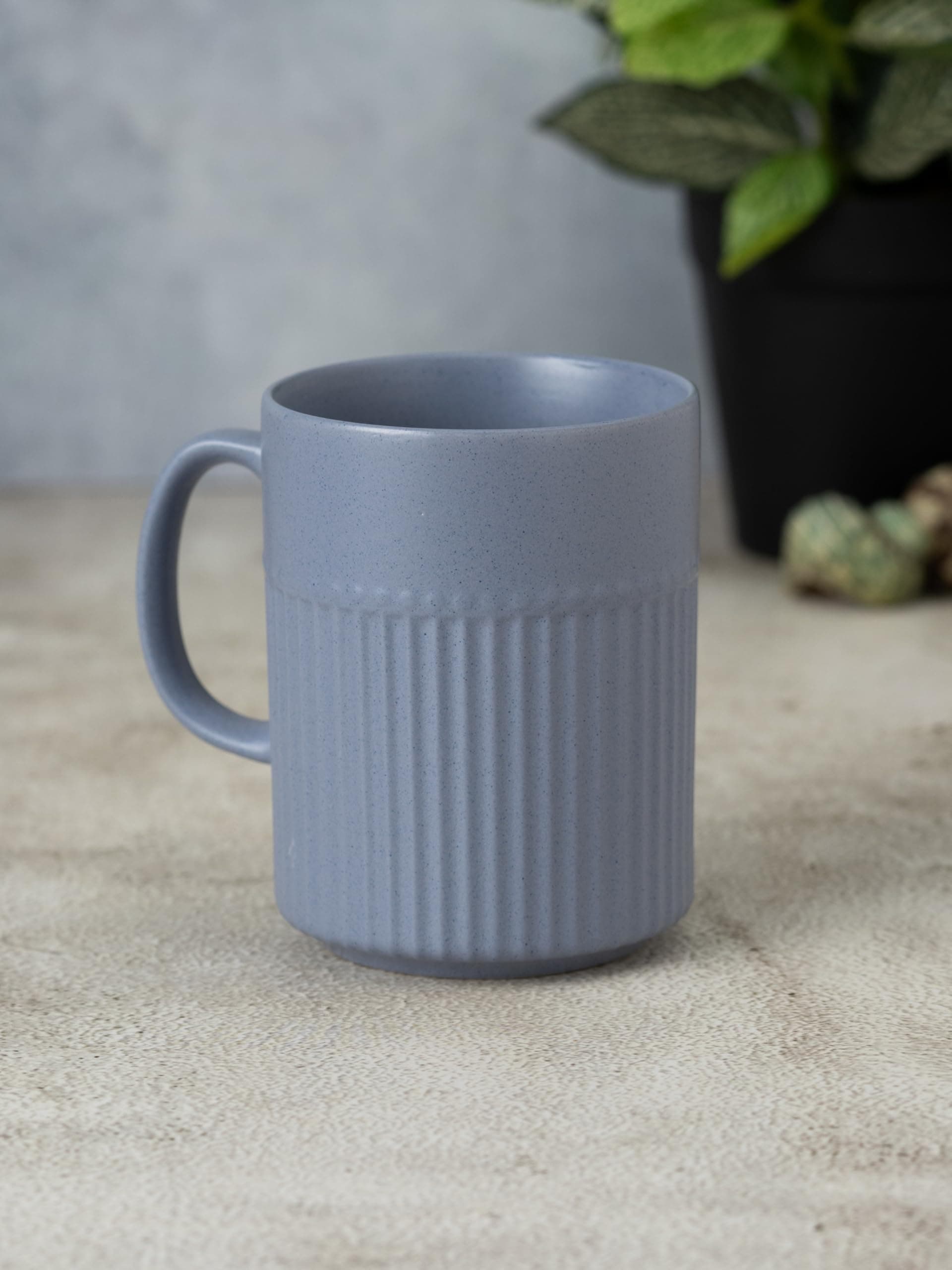 Clay Craft Fine Ceramic Crimson Microwave Safe Coffee & Milk Mug, 350Ml, 1 Piece, Blue, Mug for Coffee, Ideal for Gifting, Perfect for Home & Office