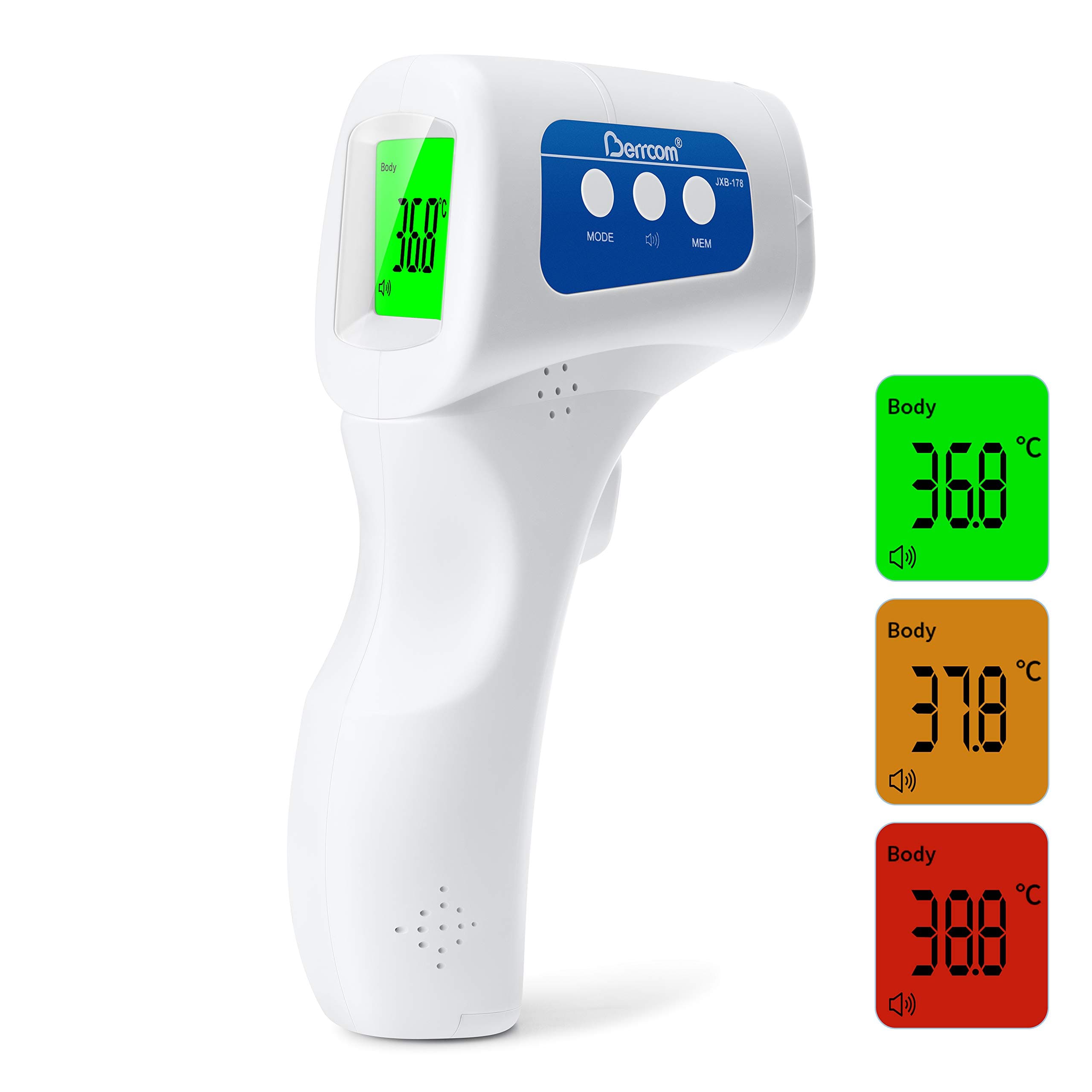 Berrcom Non Contact Infrared Medical Grade Thermometer JXB-178 - Each