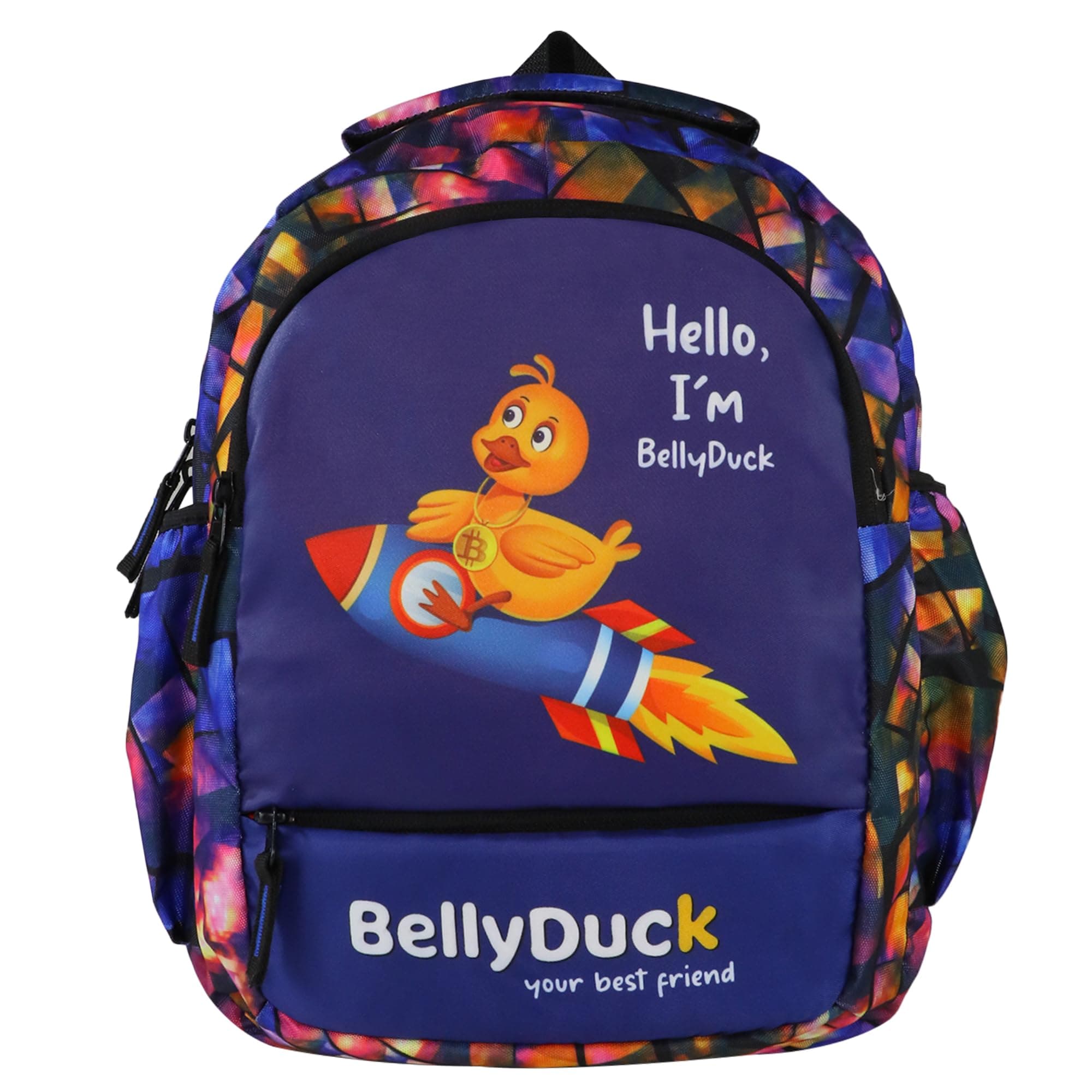 BellyDuck Kid's Bags (Stylish & MultiColor) - Premium & Elegant School Backpack for Boys & Girls | LKG | UKG | Play School | Size - (19 L) 35 H X 28 W X 19 D Cms