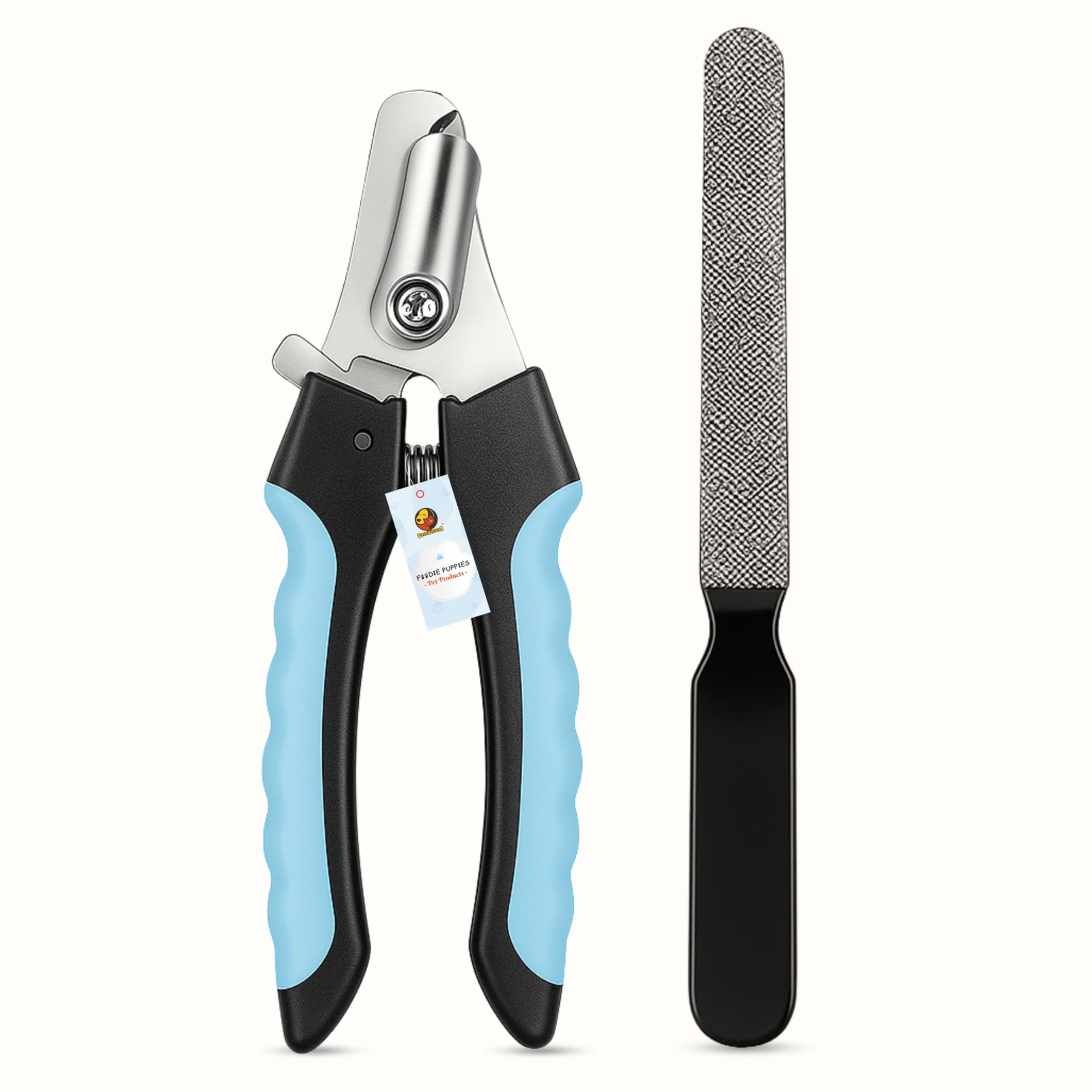 Foodie Puppies Professional Animal Nail Cutter (12.3cm) Clipper Trimmer Filer for Small Dogs, Puppies, Rabbits, Guinea Pig, Hamsters, Cats and Kittens Claw Grooming Tool Set (Color May Vary)