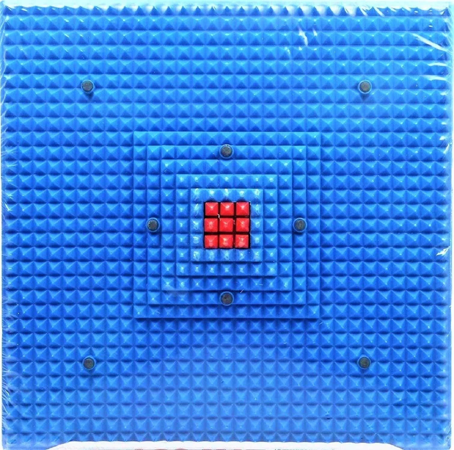 ACUND HEALTH CARE Acupressure Mat for Foot Pain - Pointed Board Plate Pyramid Pad With Magnetic Energy Booster, Manual Foot Massager, Multi Color