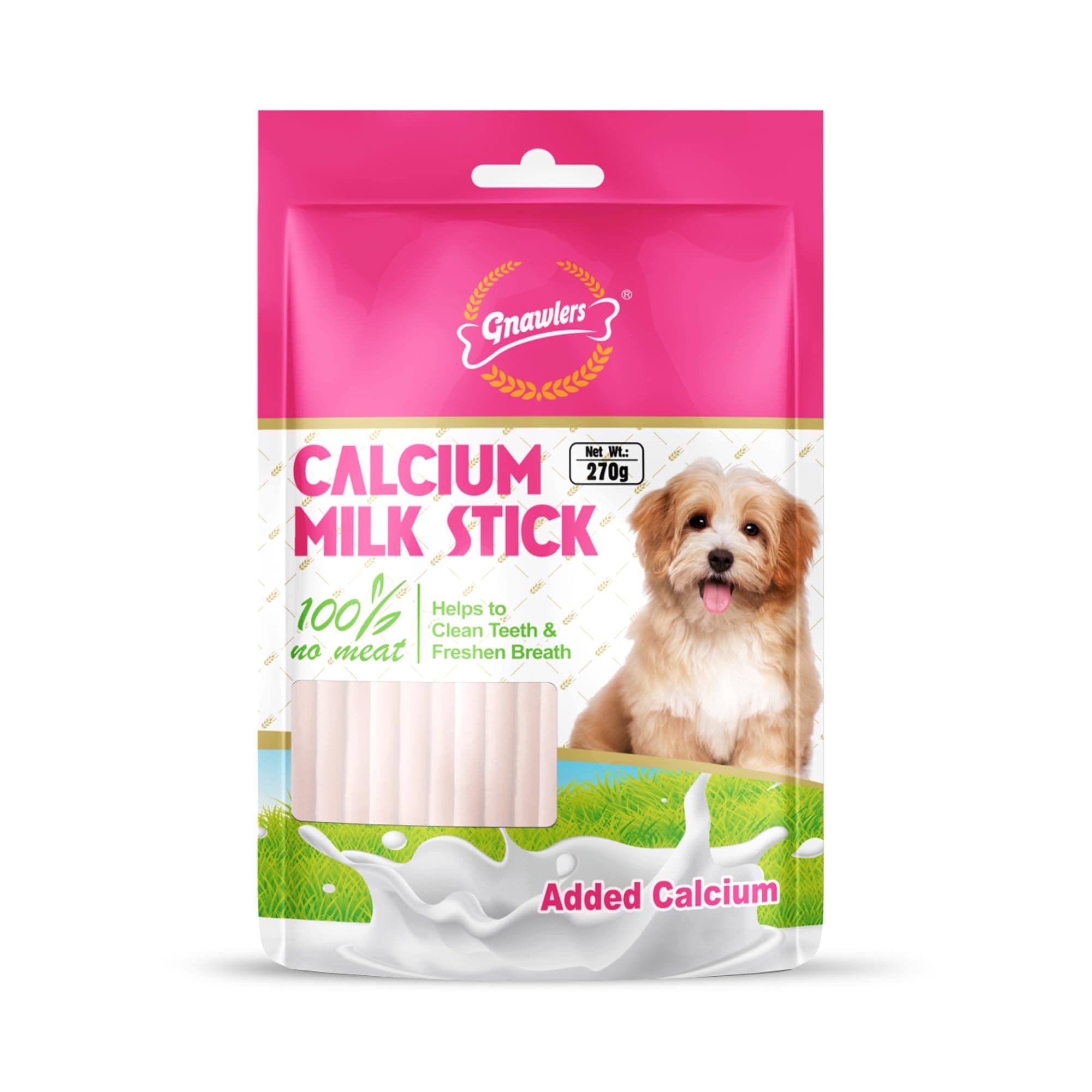 Gnawlers Calcium Milk Stick 270 Gm