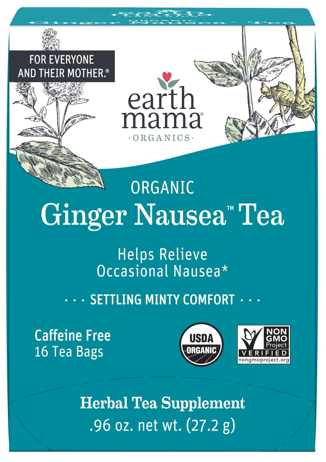 Earth Mama Angel Baby Organic Morning Wellness Tea, 16 teabags
