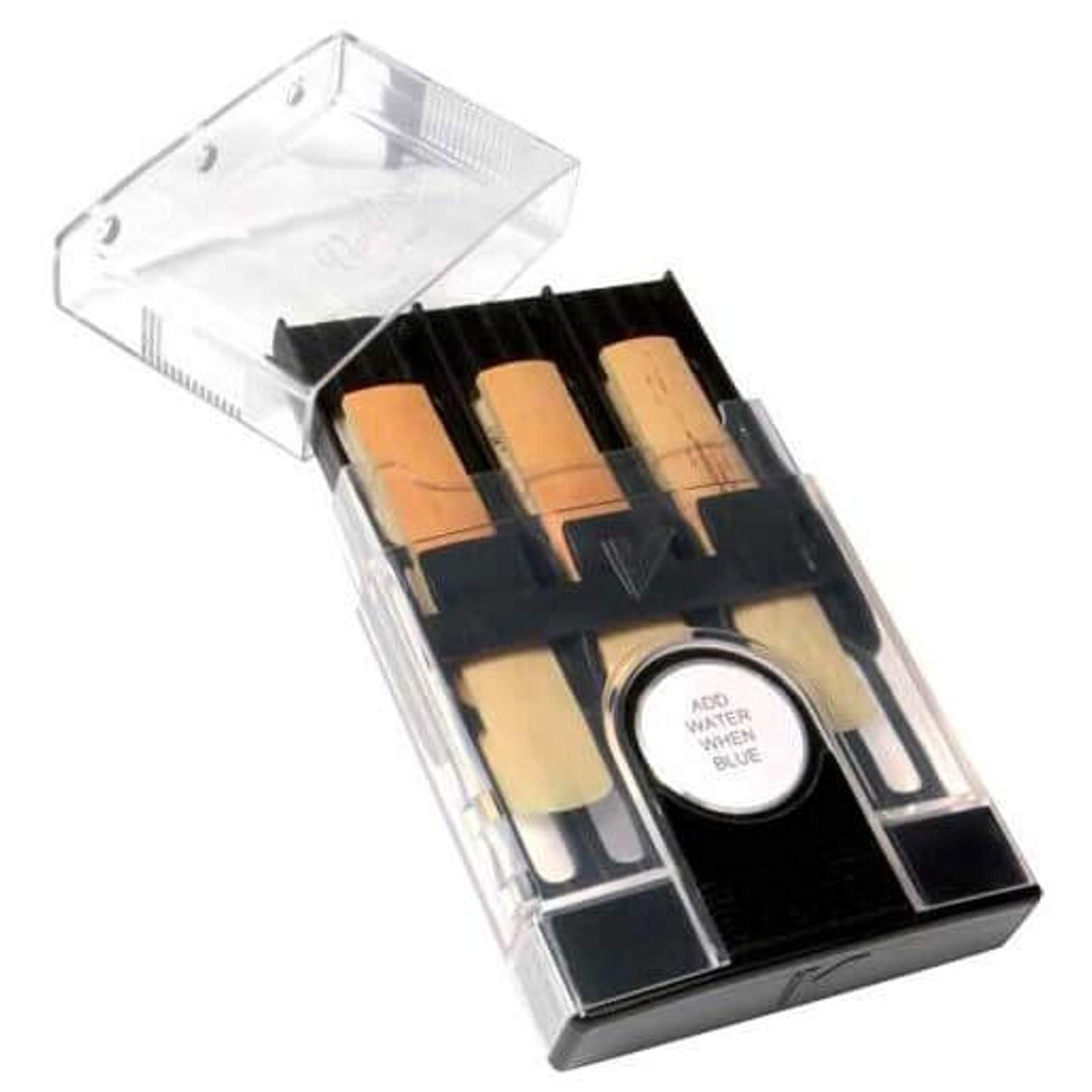 VANDOREN HRC10 Hygro Case for Bb/Eb Clarinet/Soprano/Alto Saxophone - 6 Reeds - White - Plastic - Manual Operation - Reed Humidifier
