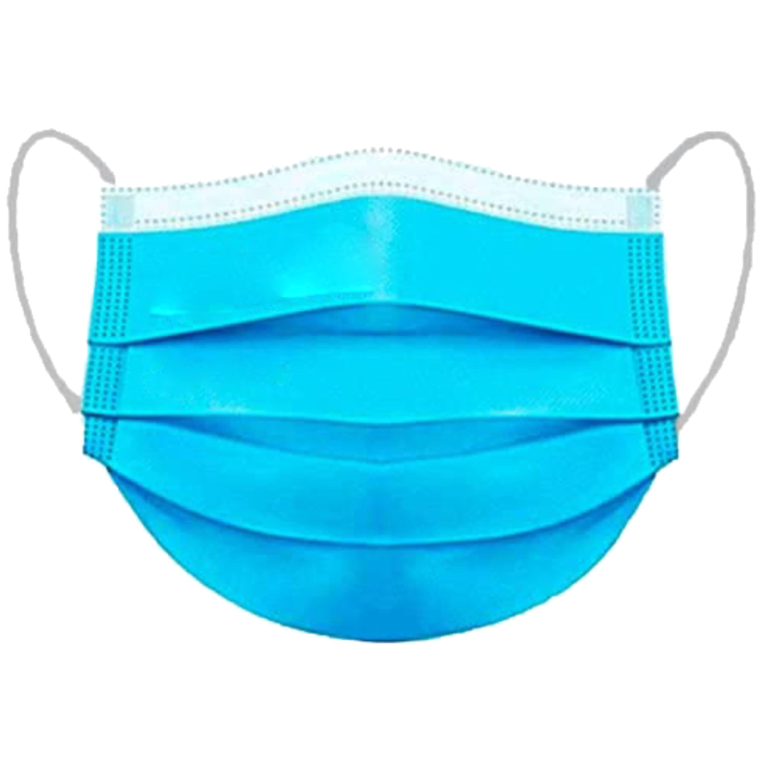 VENUS - V-1010-3 Ply Surgical Face Mask - ISI Certified, Disposable, Anti-Pollution & Bacterial Filtration for Medical, Hospital & Daily Use - Blue - Pack of 50