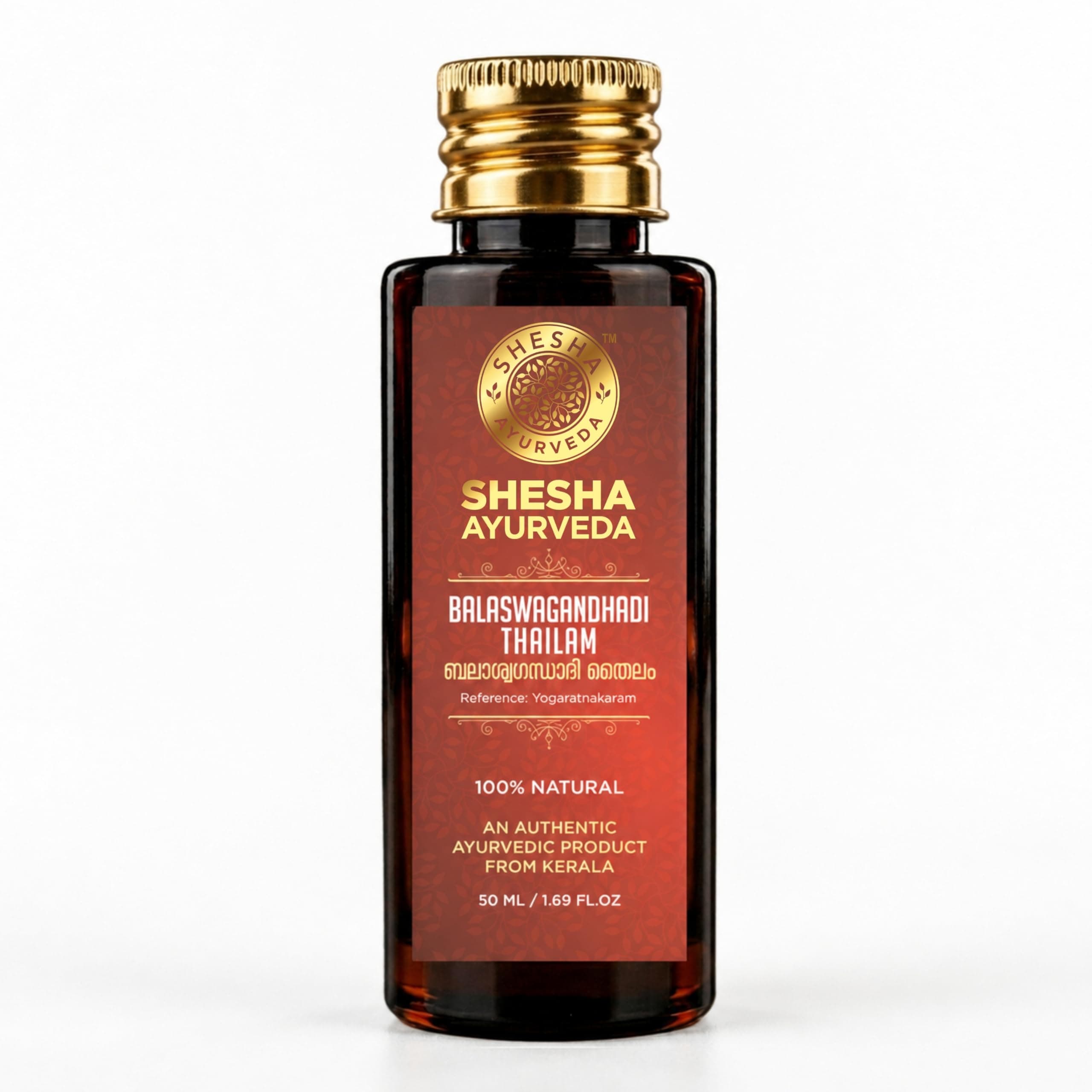 SHESHA AYURVEDA Balaswagandhadi Muscle Tone Massage Oil- An Authentic Ayurvedic Massage Oil from Kerala