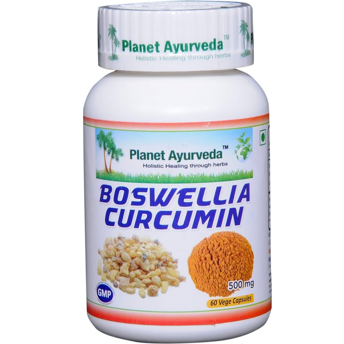 Planet Ayurveda Boswellia Curcumin | Clinically Tested Herbal Supplement for Joint Comfort & Mobility | Boswellia Serrata & Curcumin Formula | 60 Vegetarian Capsules | Pack of 1