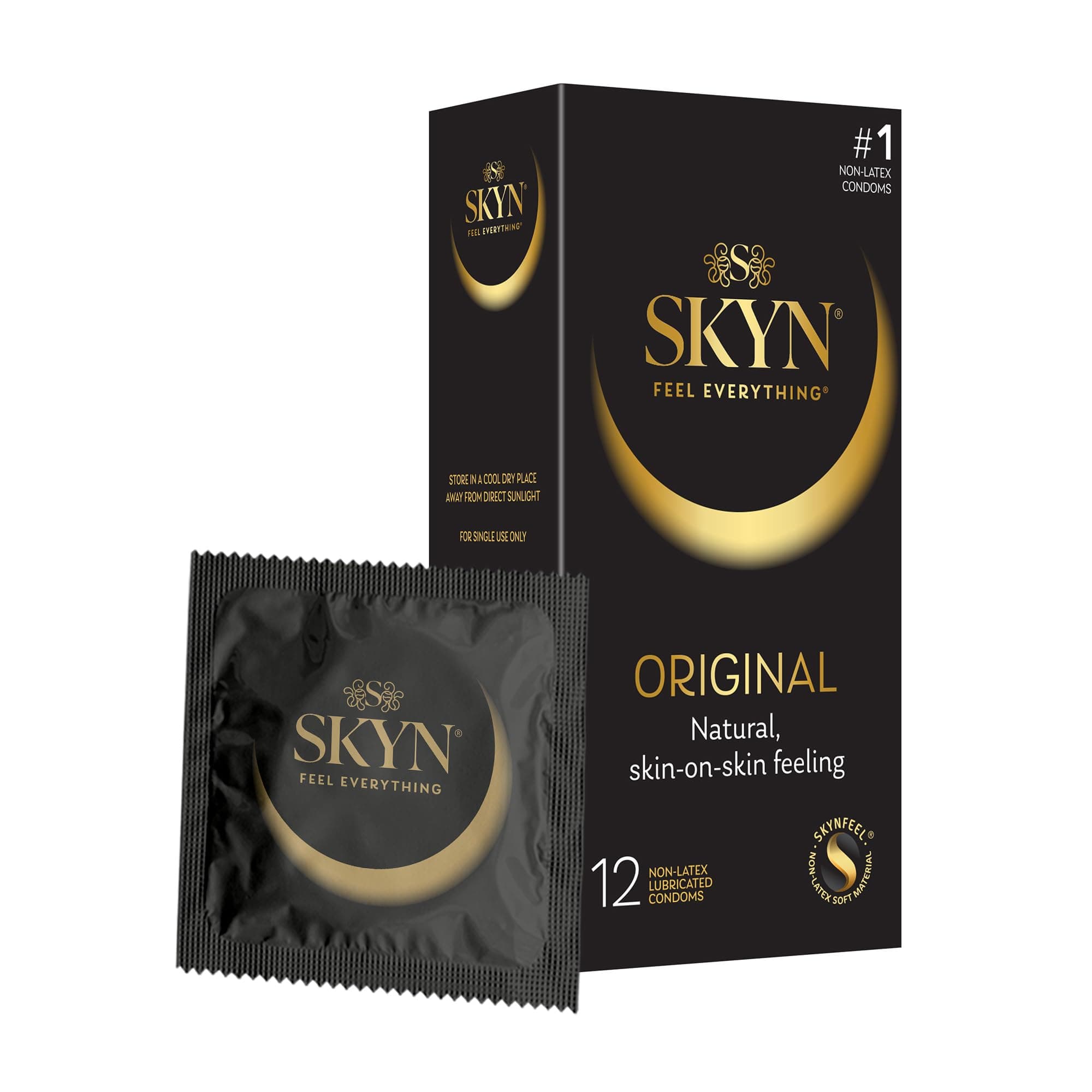 LifeStyles SKYN Condoms Lubricated Non-Latex, 12 ea