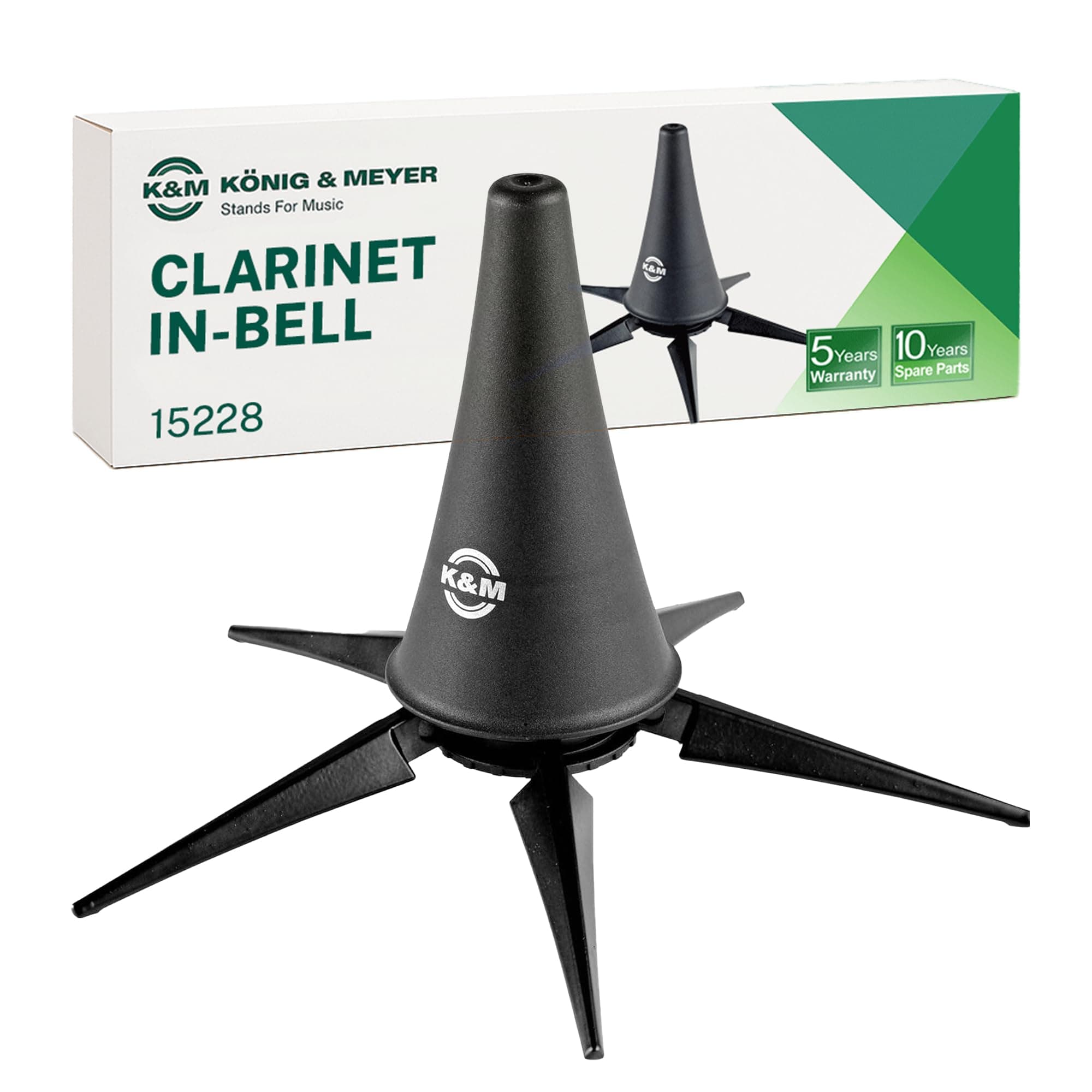 K&M Stands 15228.000.55 Black Clarinet Stand