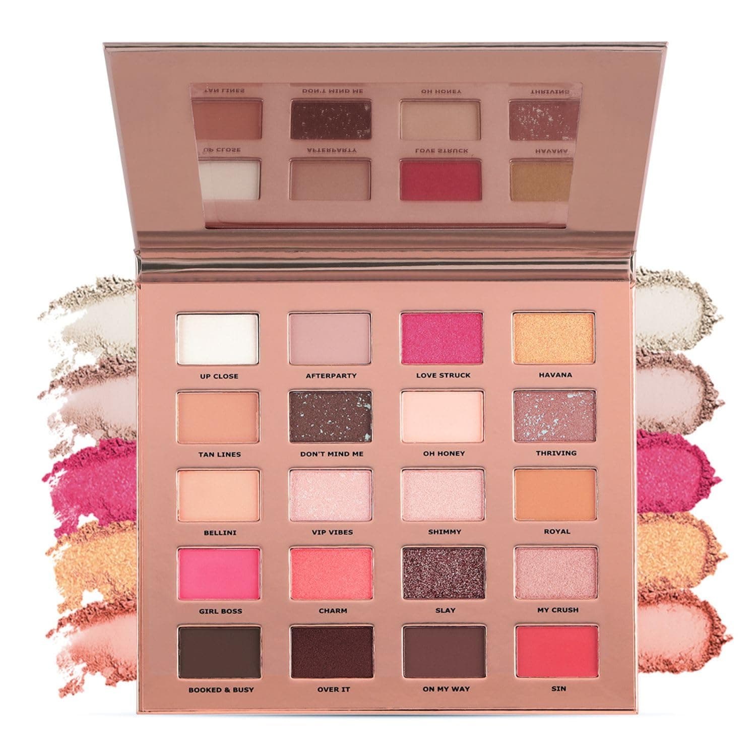 Glam21 Celeste Professional Eyeshadow Palette | Highly Pigmented |40 Selected Shades| Matte& Shimmer Shades - 50Gm
