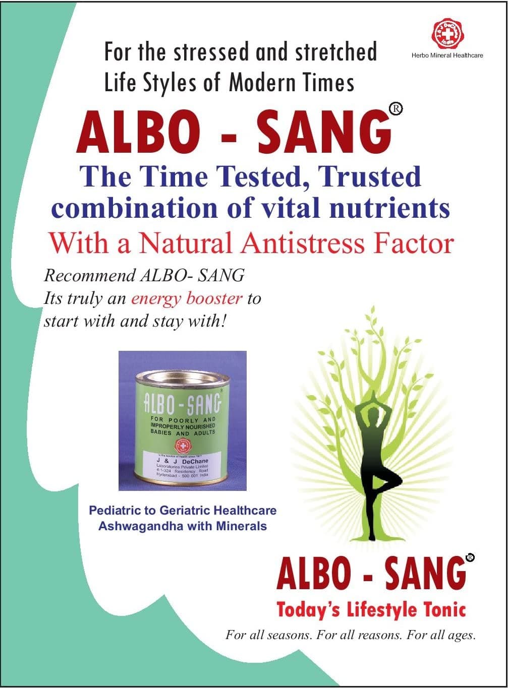 J & J DeChane - Albo Sang 10×10 Tabs – An Aswagandha based tonic