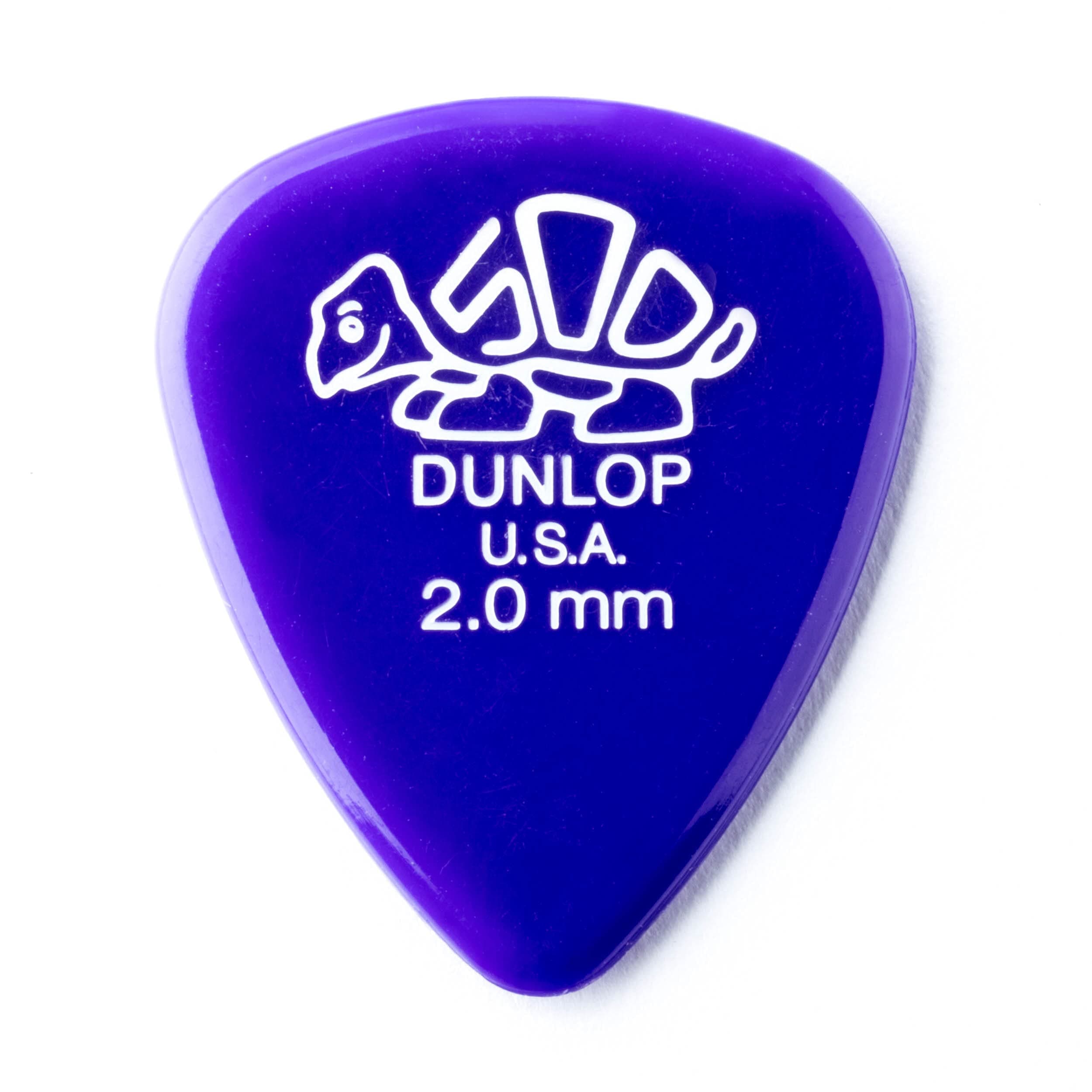 Dunlop Delrin, Purple, 2.0mm, 12Players Pack.